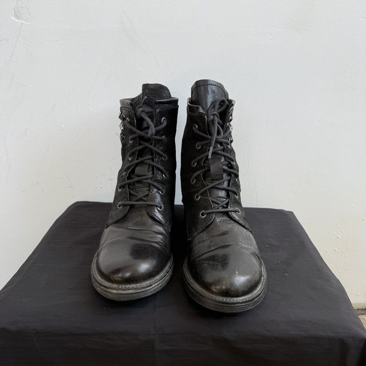Seditionaries Mjus Avant Garde Leather Ankle Boots With Studs Size US 8.5 / IT 38.5 - 4 Thumbnail