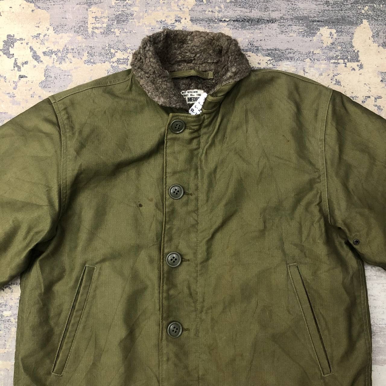 Vintage Y634 VTG NAVY DEPARTMENT SHERPA WOOL JACKETS Size US M / EU 48-50 / 2 - 5 Thumbnail