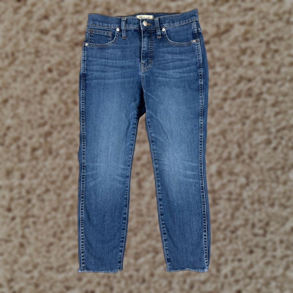 Madewell Madewell Jeans Womens Denim 27x22 Blue Zip 27 Skinny Crop High Rise 10" Cotton Blend Regular 5-Pocket Mens? Size 27" / US 4 / IT 40 - 1 Thumbnail