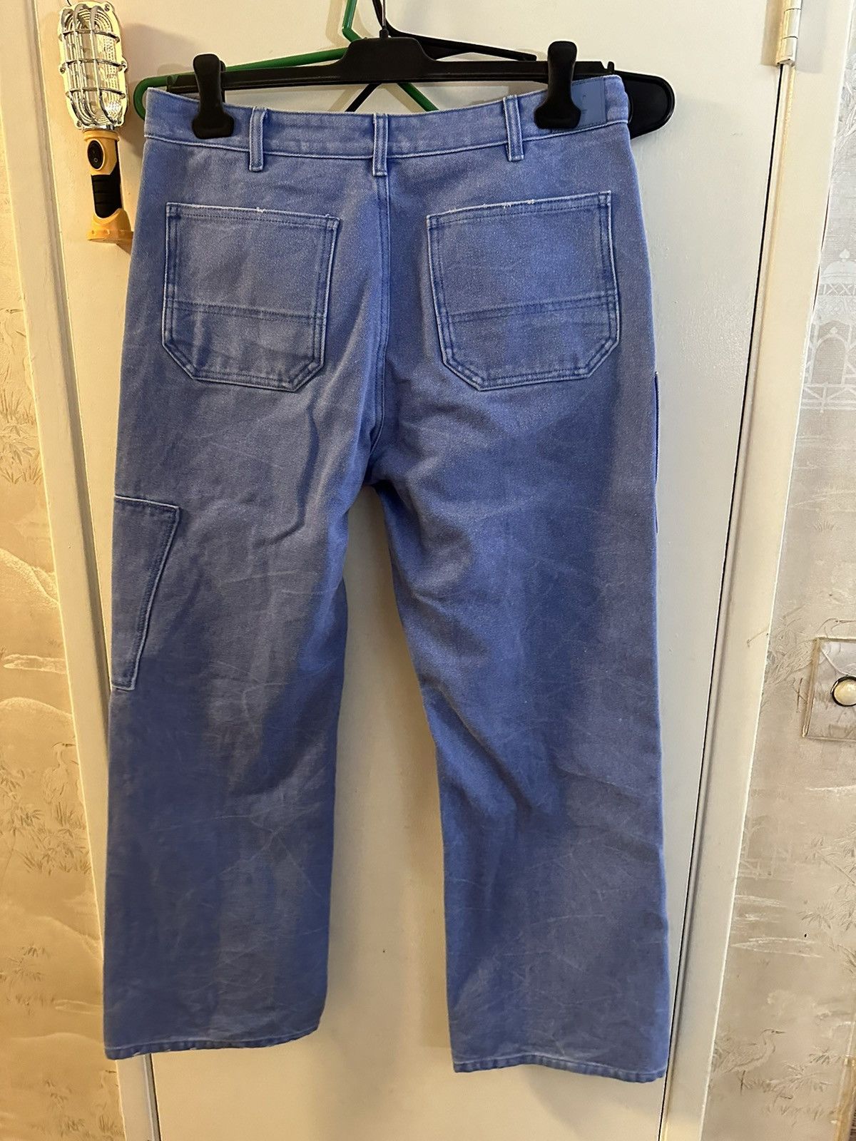 Acne Studios Acne Studios patch canvas trousers powder blue size medium Size US 32 / EU 48 - 4 Thumbnail