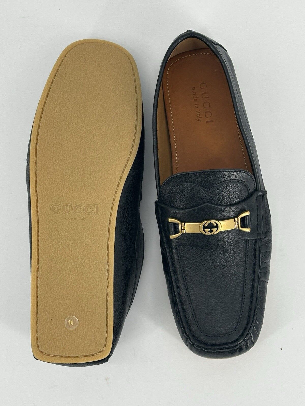 Gucci Size-EU-48/UK-14/US-15 New Gucci Men's Mokassins Size US 15 / EU 48 - 9 Thumbnail