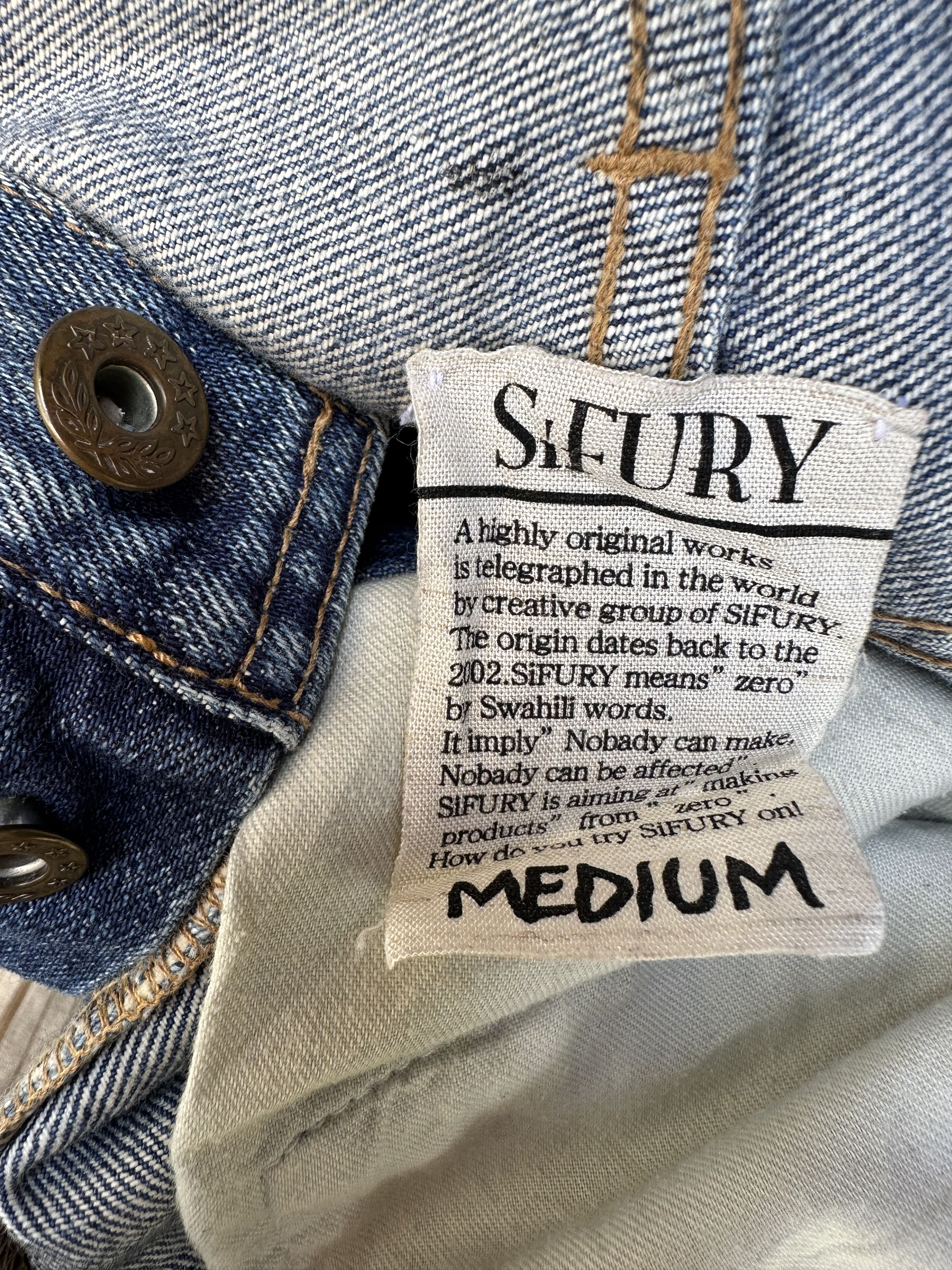 Sifury Japanese Brand Sifury Distressed Selvedge Patchwork Jeans Size US 31 - 25 Thumbnail