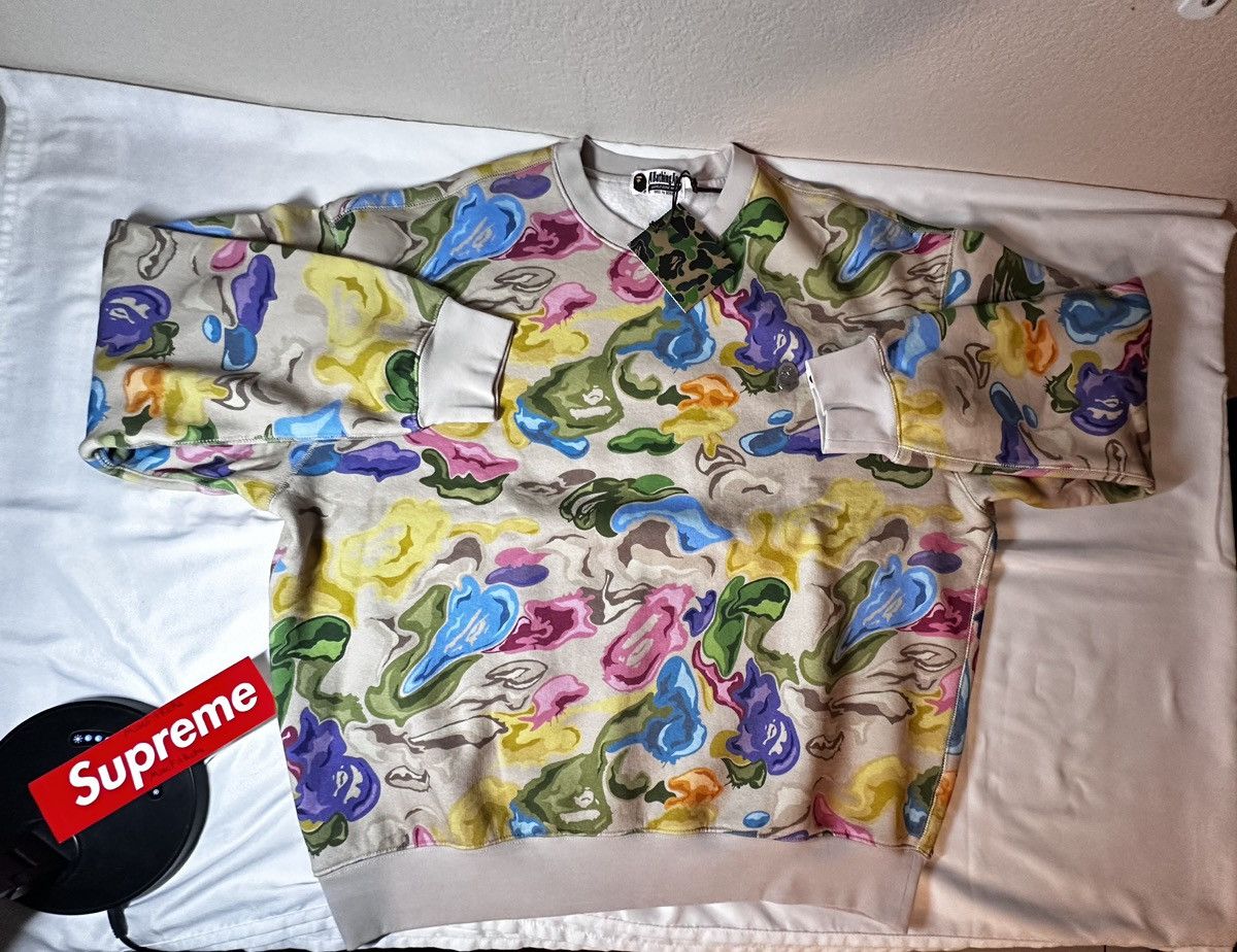Bape Art camo Metal one Point Crewneck Size US XXL / EU 58 / 5 - 3 Thumbnail