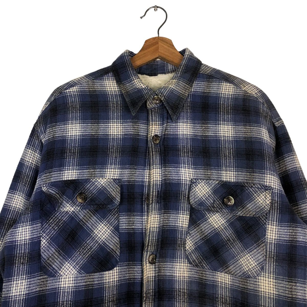 Flannel 🔥VINTAGE WOOL FLANNEL JACKET TARTAN DESIGN RALPH ETON Size US M / EU 48-50 / 2 - 3 Thumbnail