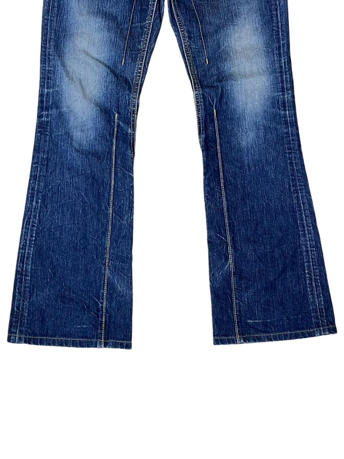 Edwin FLARED🔥VINTAGE EDWIN 503 MADE IN JAPAN BLUE TRIP JEANS Size US 30 / EU 46 - 3 Thumbnail