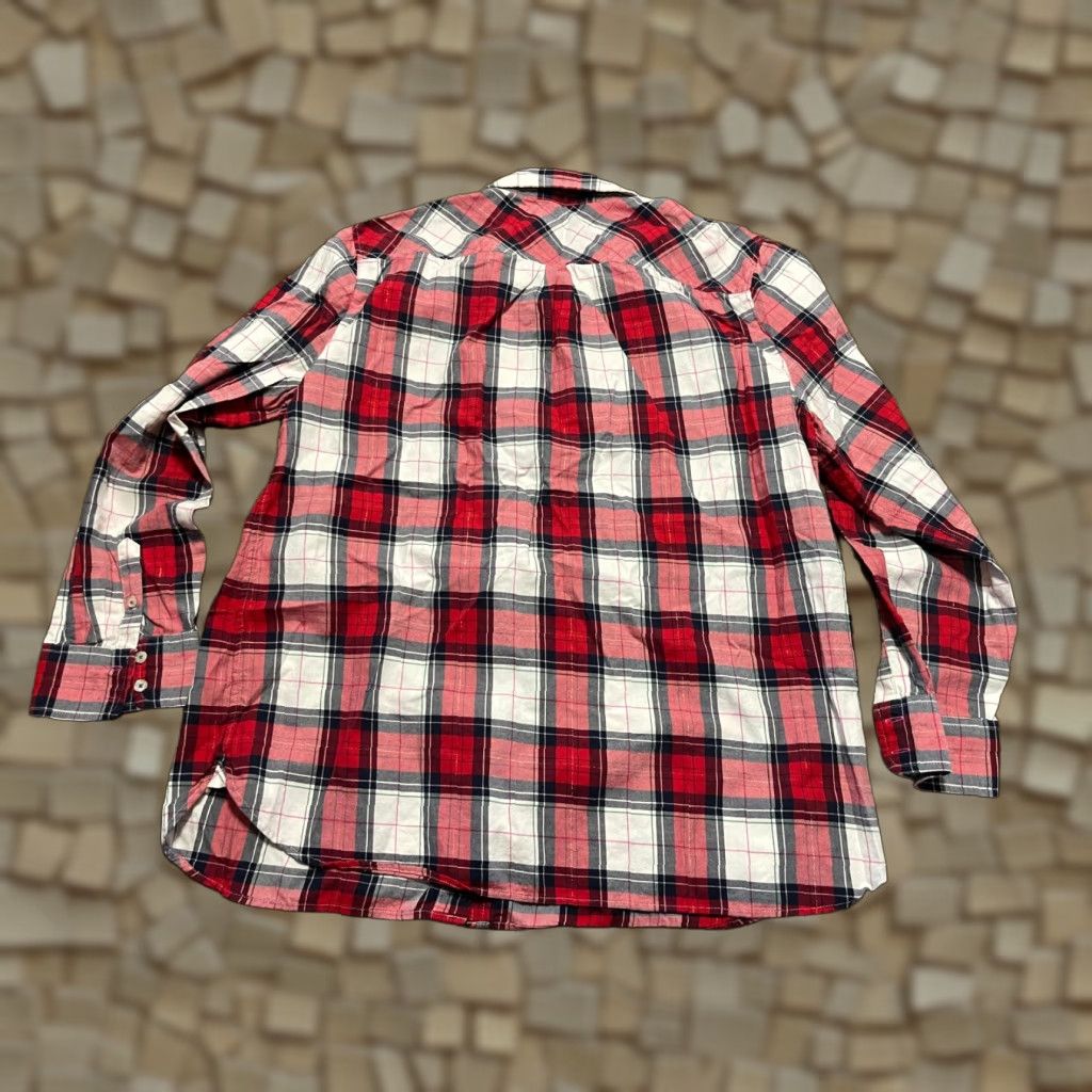 Talbots **Women's Talbots XL Red White Plaid Button-Up Long Sleeve Shirt** User: Women's Talbots XL Red White Plaid Button-Up Long Sleeve Shirt Size XL / US 12-14 / IT 48-50 - 1 Thumbnail