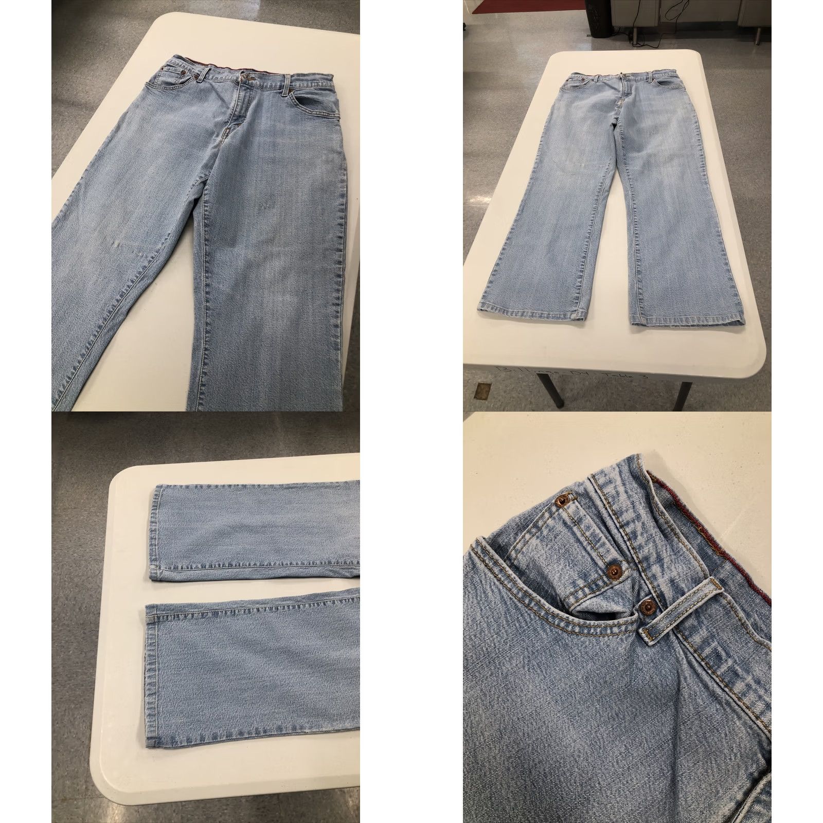 Levi's VINTAGE? Levi's 550 Relaxed Straight Jeans Women 14S Regular 30x27 Blue Denim Cotton 550 Straight Womens Jeans Size 36" / US 14 / IT 50 - 8 Thumbnail