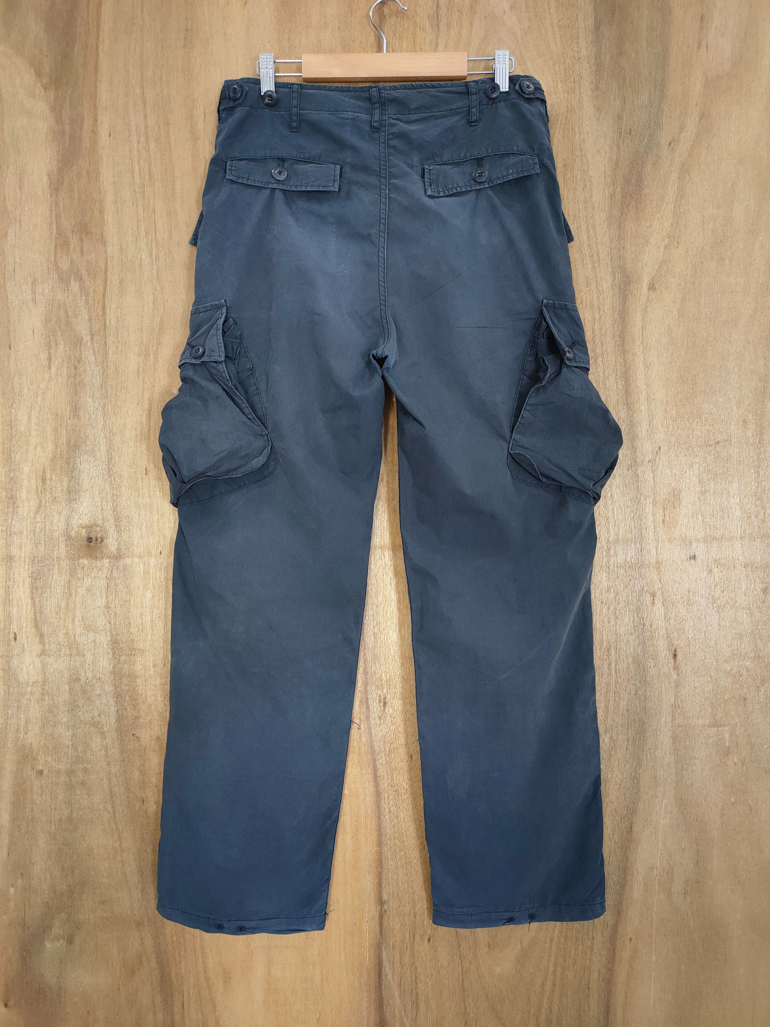 N.Hoolywood N.HOOLYWOOD BLACK CARGO PANTS Size US 31 - 7 Thumbnail