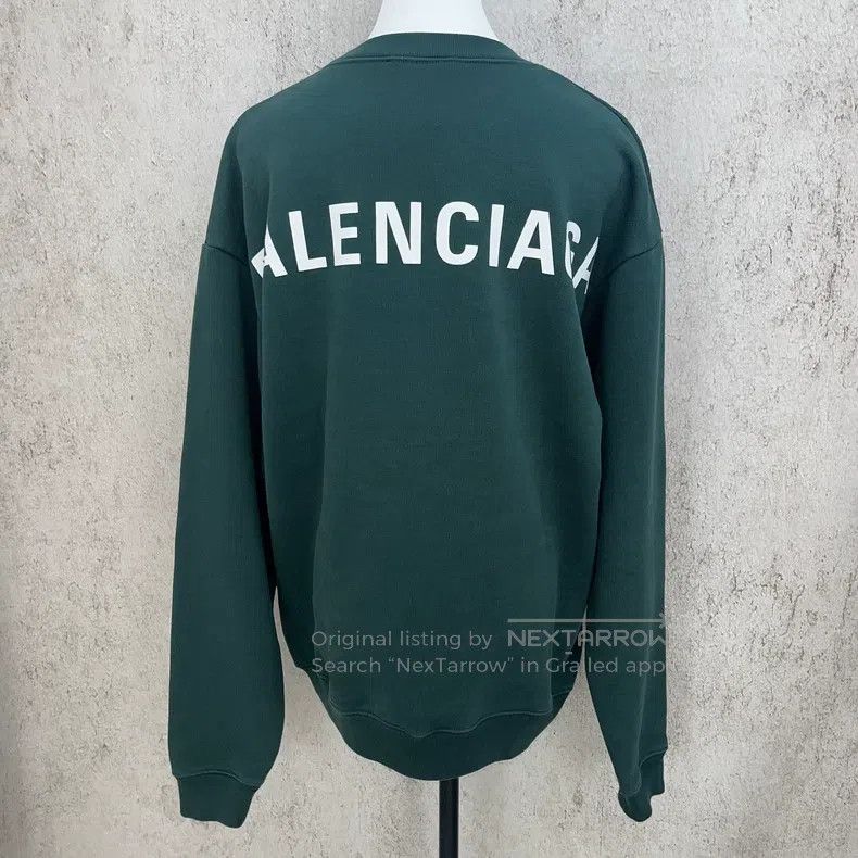 Balenciaga Balenciaga Green Sweatshirt Size US S / EU 44-46 / 1 - 2 Thumbnail