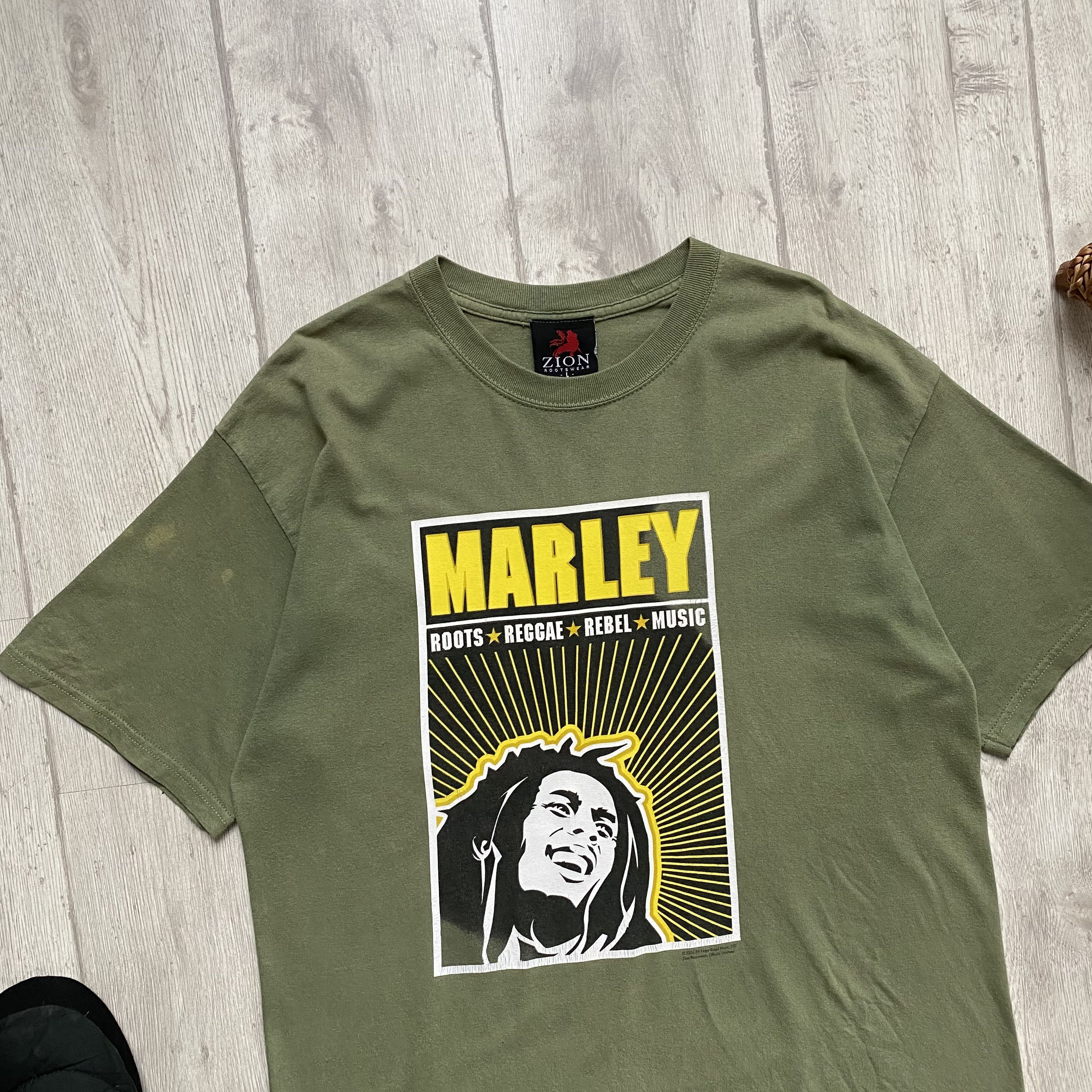 Bob Marley Vintage BOB MARLEY Faded tee licensed Zion y2k Rastafarian Size US L / EU 52-54 / 3 - 3 Thumbnail