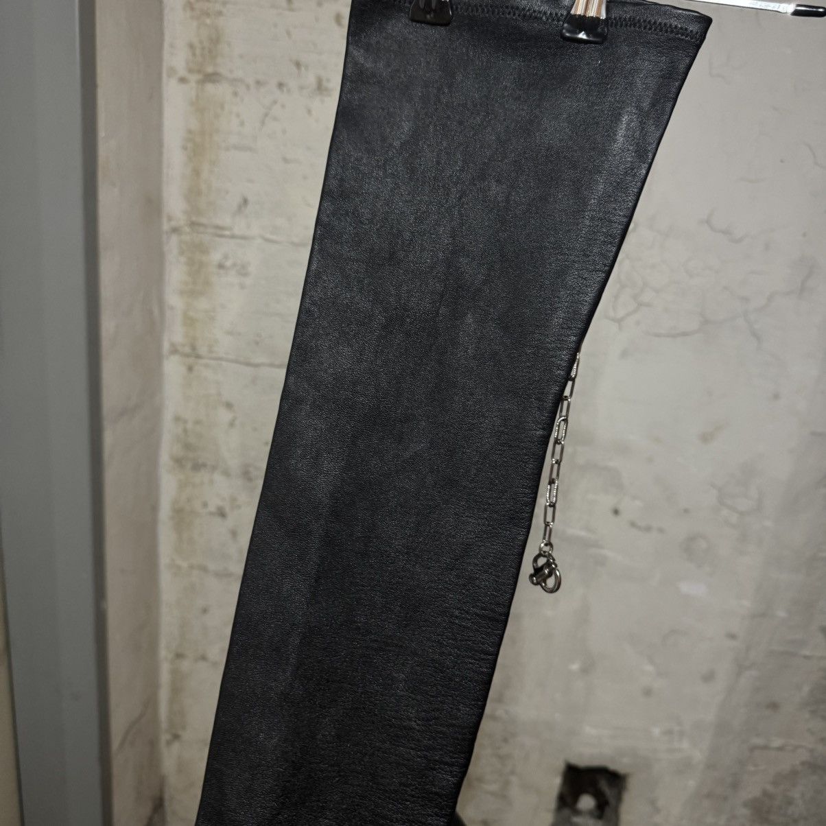 Rick Owens Rick owens lamb leather wedge boots socks long black Size US 7 / IT 37 - 4 Thumbnail
