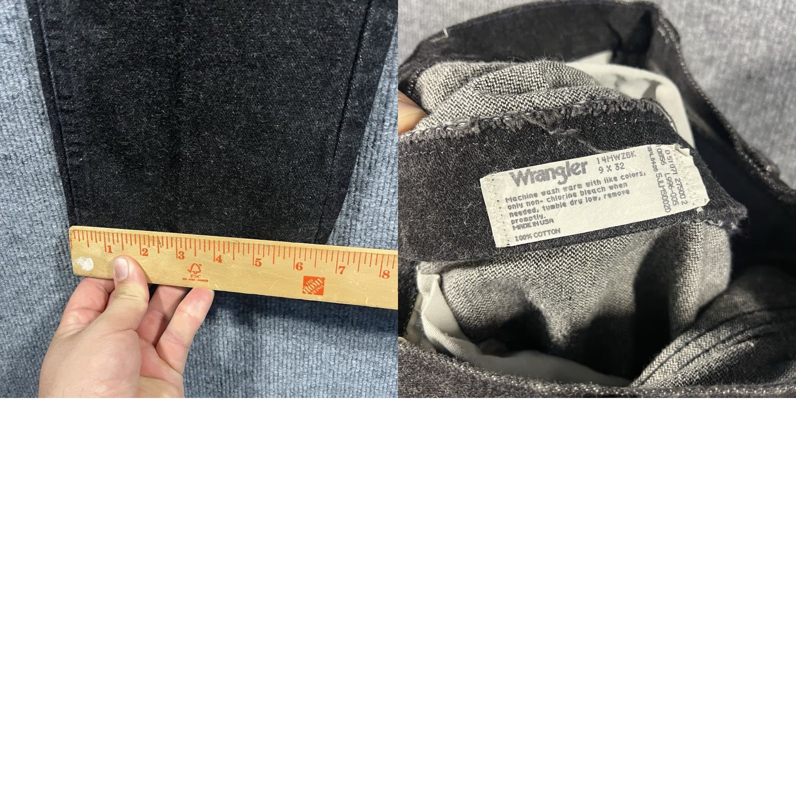 Wrangler VINTAGE Wrangler Jeans Women 27x31 Black Denim USA Made 90s Western 14MWZ Size 27" / US 4 / IT 40 - 8 Thumbnail
