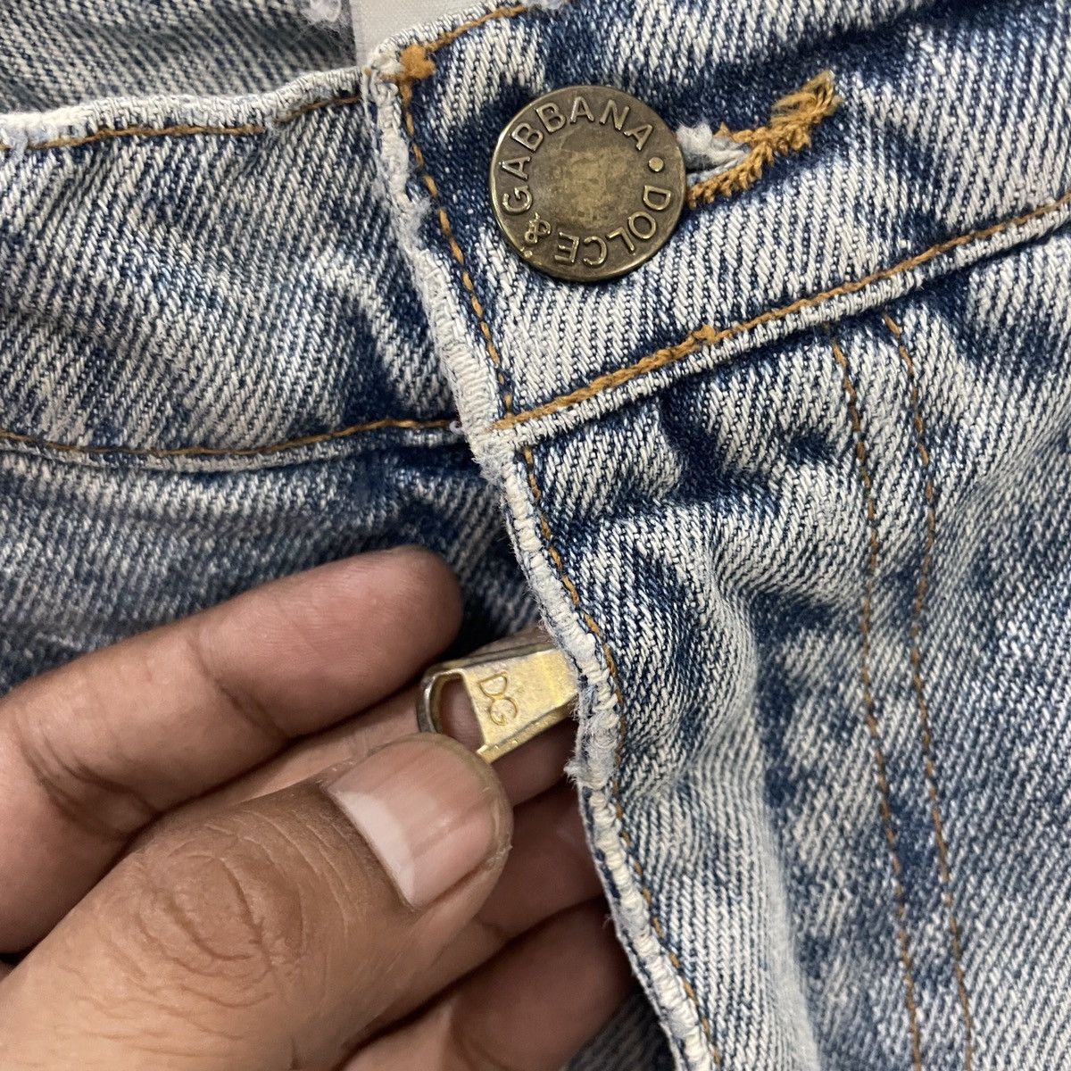Dolce & Gabbana Vintage Dolce & Gabbana Distressed Denim Size 33" - 5 Thumbnail