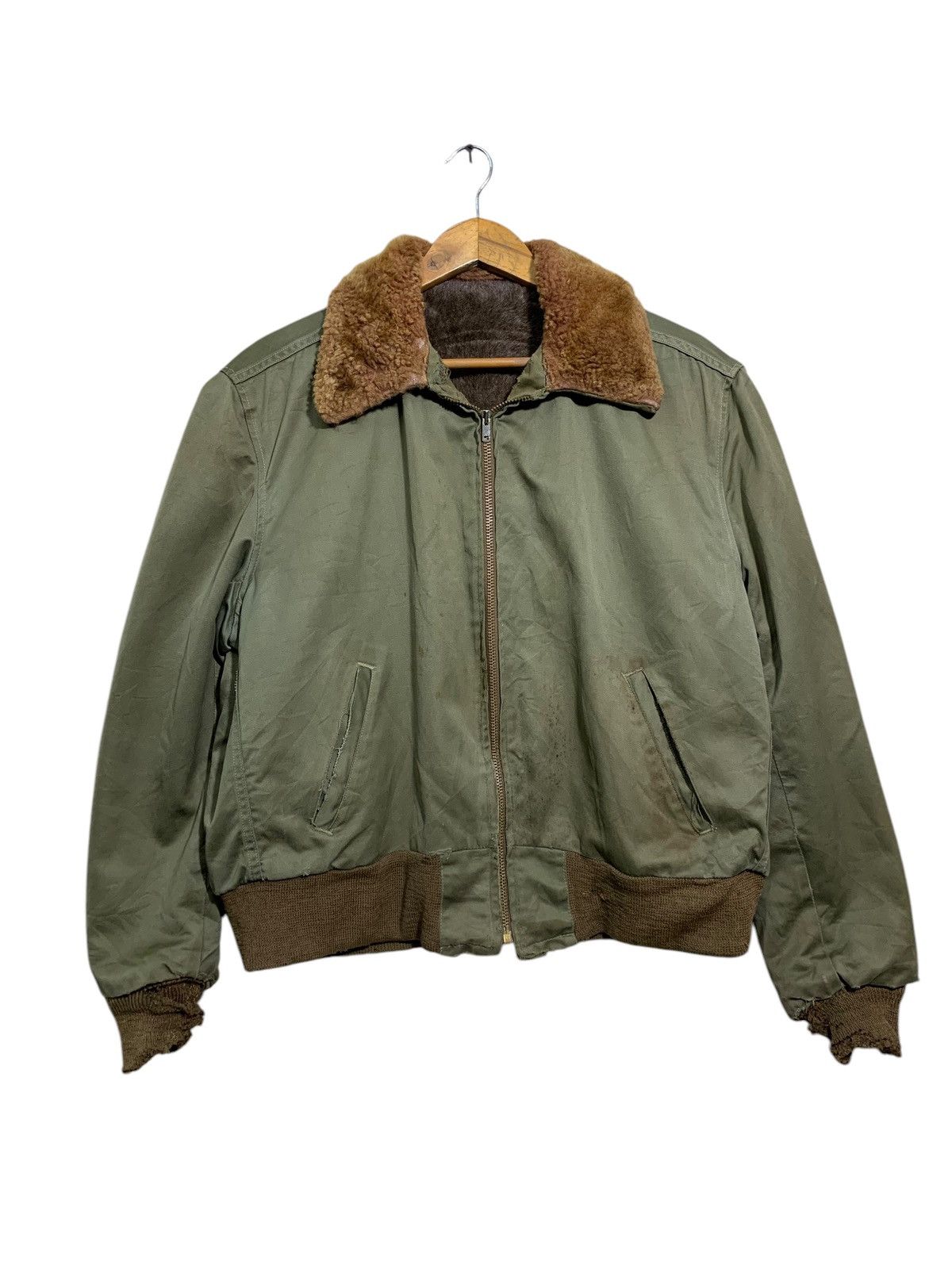 Vintage 🔥RARE VTG 1940s WW2 ERA USAAF JACKETS Size US S / EU 44-46 / 1 - 1 Thumbnail