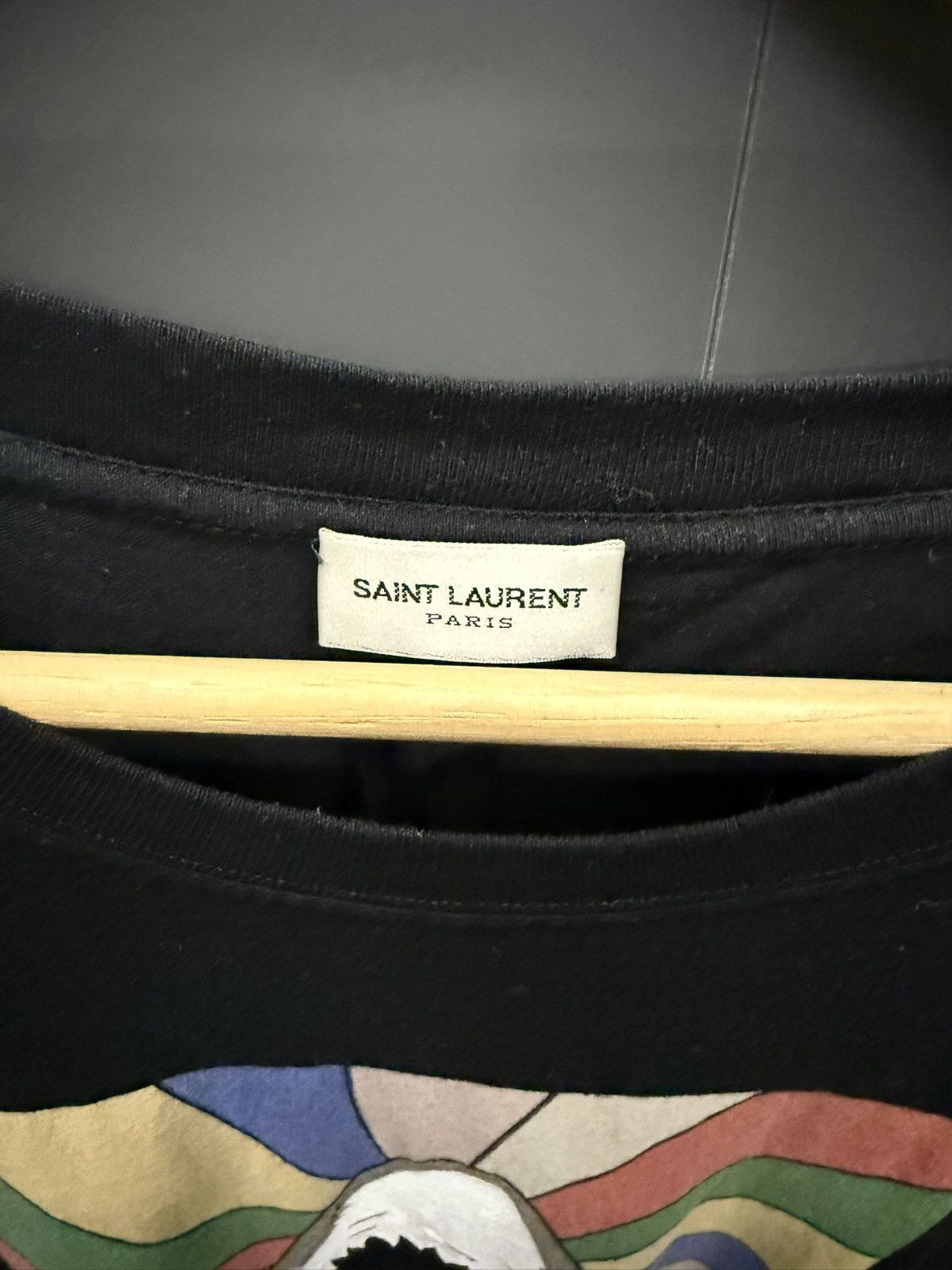 Saint Laurent Paris Saint Laurent Paris Disco Shark Sweet Dreams T-Shirt 2016 Size US XL / EU 56 / 4 - 2 Thumbnail