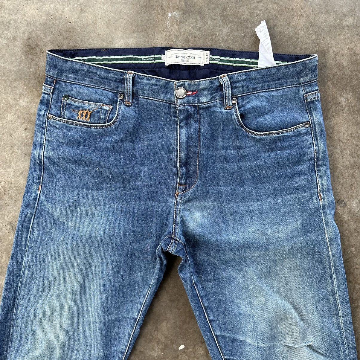 Japanese Brand Vintage Henry Cottons Distressed Faded Denim Jean Pant W34 Size US 34 / EU 50 - 3 Thumbnail