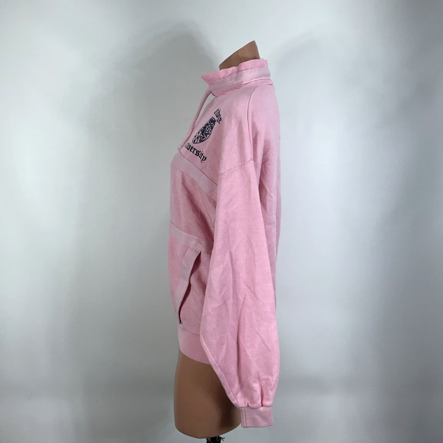 Pinko VINTAGE Cambridge University Collegiate Sweatshirt Shirt Womens L Pink Zip Size L / US 10 / IT 46 - 6 Thumbnail