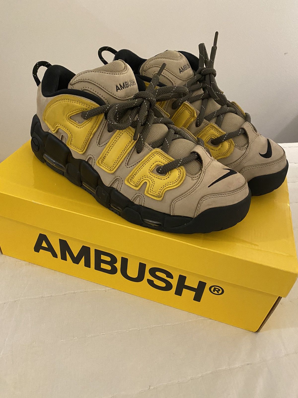 Ambush Design × Nike Nike x Ambush Air More Uptempo Low Limestone Sz13 Size US 13 / EU 46 - 1 Thumbnail