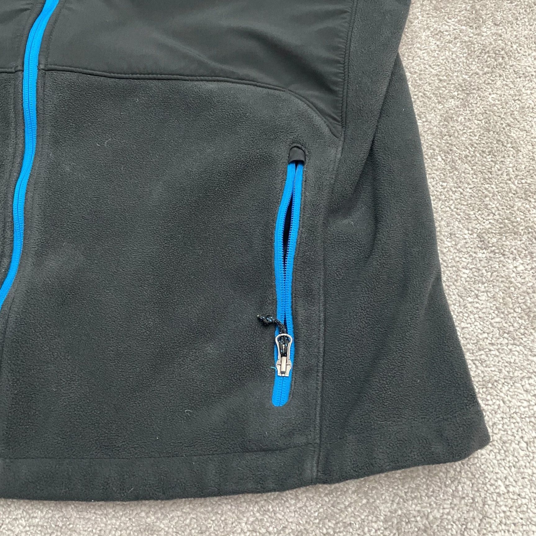 Vintage Columbia Lookout Trail Softshell Fleece Jacket Mens XL Black Blue Full Zip Hike Size US XL / EU 56 / 4 - 4 Thumbnail