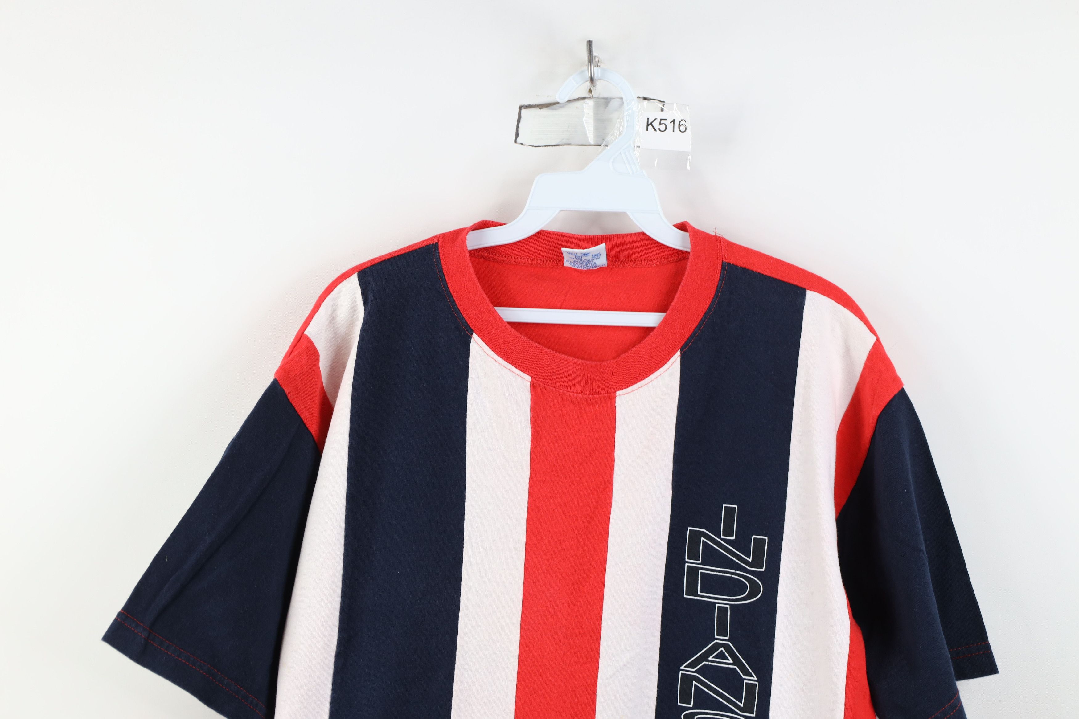 Vintage Vintage 90s Cleveland Indians Baseball Striped T-Shirt USA Size US M / EU 48-50 / 2 - 2 Thumbnail