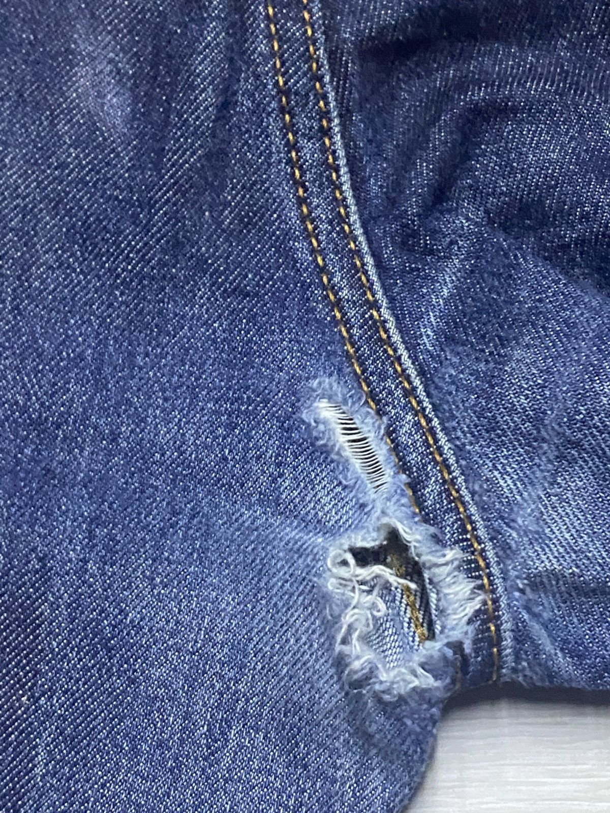 Undercover × Uniqlo Vintage Japanese Uniqlo Blue Wash Selvedge Repair Jeans Size US 36 / EU 52 - 10 Thumbnail