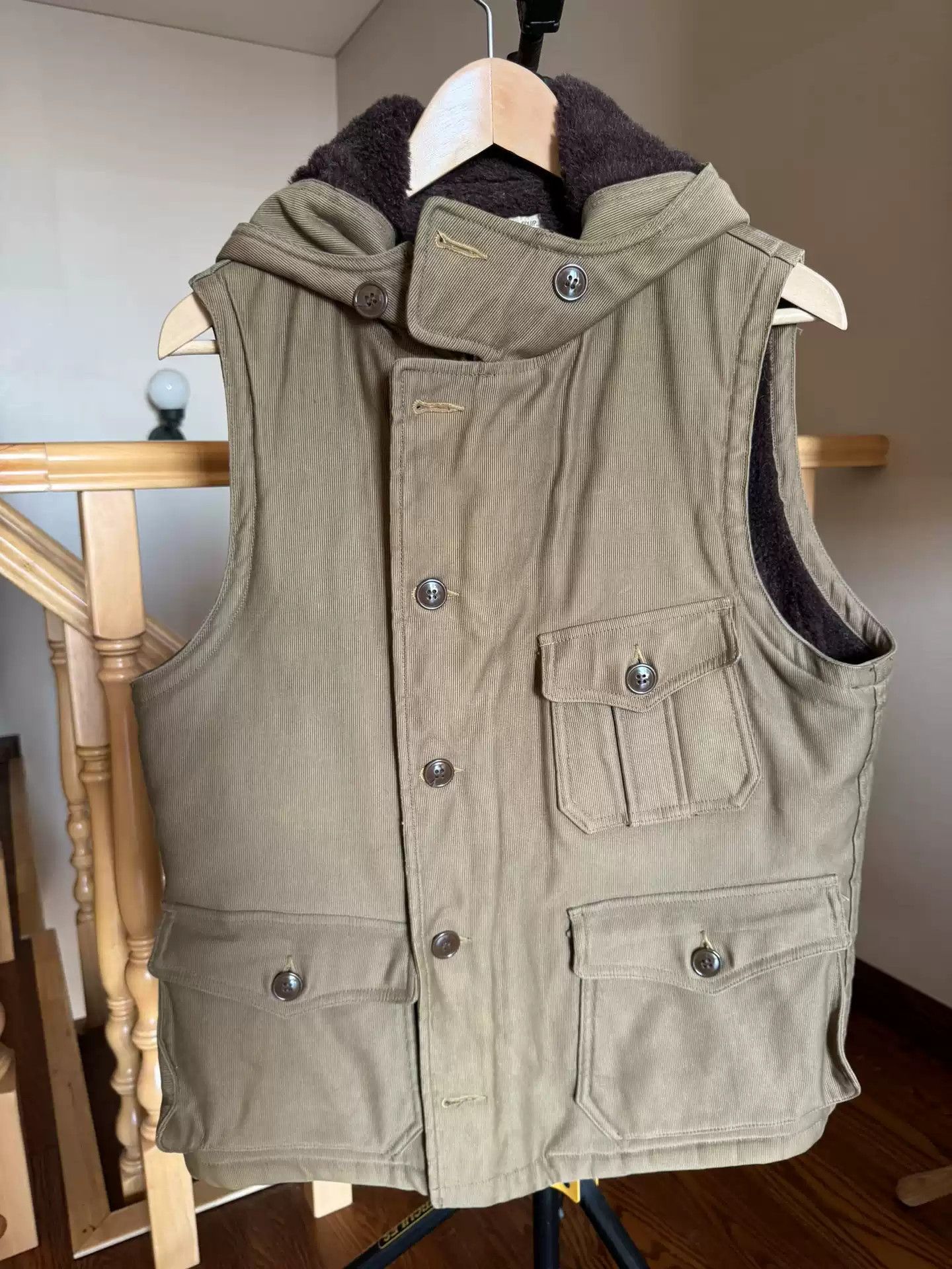 image of Freewheelers Classic Avatar N1 Alpaca Vest in Greg, Men's (Size Medium)