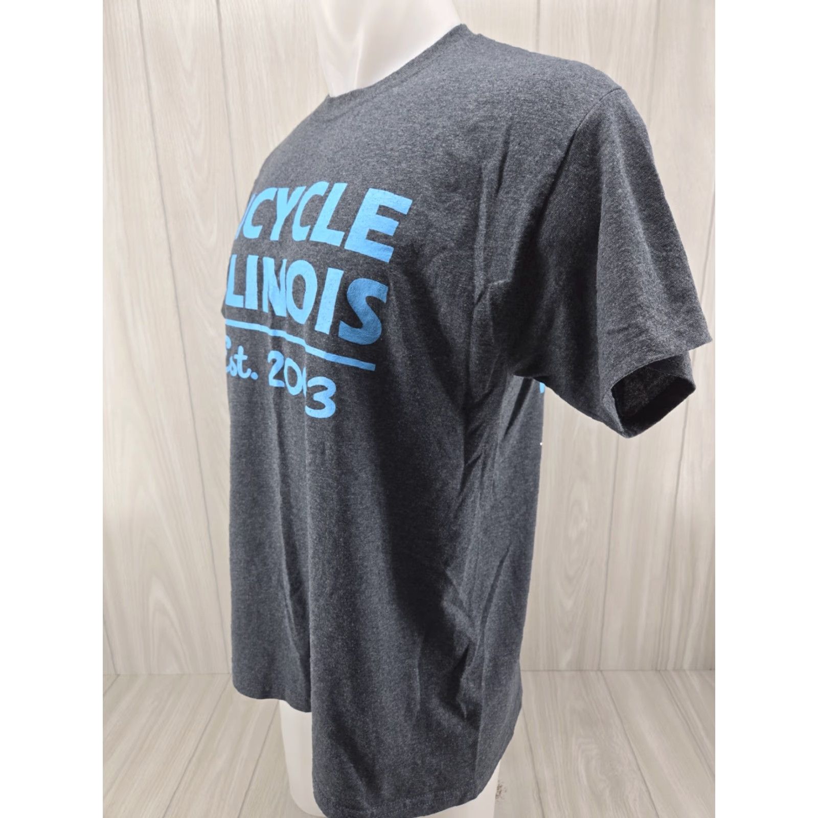 Gildan VINTAGE Gildan Illinois Bicycling Touring Company Shirt L Gray Shirt Mens Size US L / EU 52-54 / 3 - 4 Thumbnail