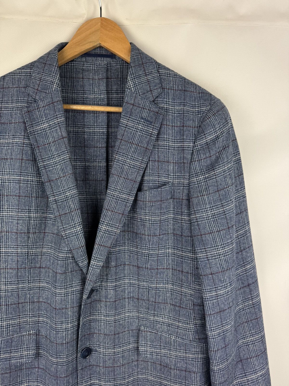 Hackett Hackett Cotton Linen Strch Pow CC Half Lined Blazer Jacket Size 40R - 5 Thumbnail