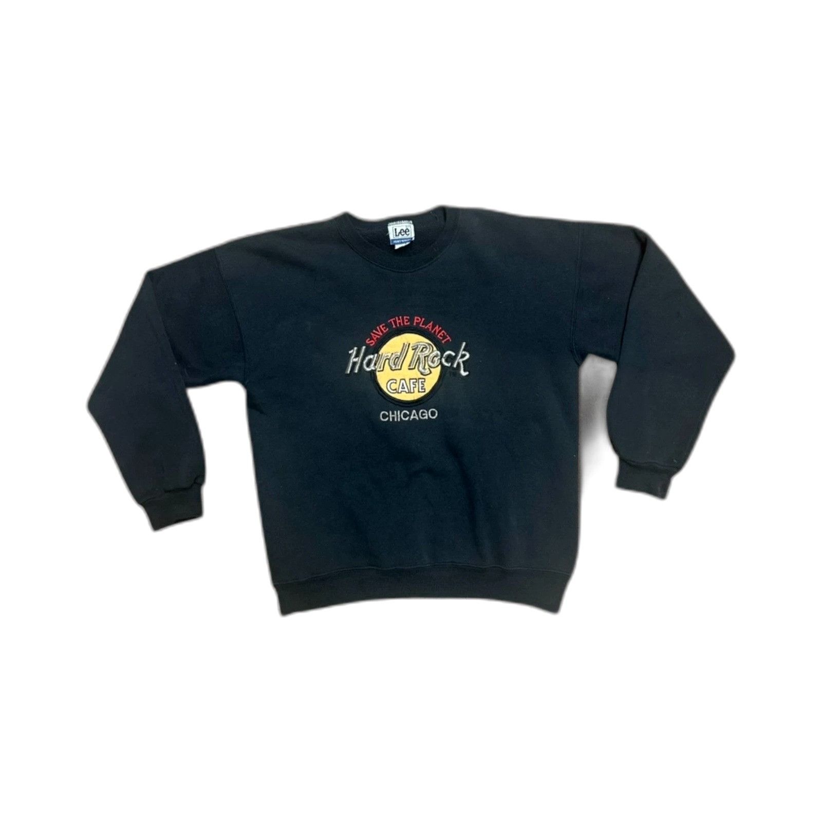 Hard Rock Cafe Vintage 90s Hard Rock Cafe Lee Chicago Sportswear Retro Crew Size US XL / EU 56 / 4 - 1 Thumbnail