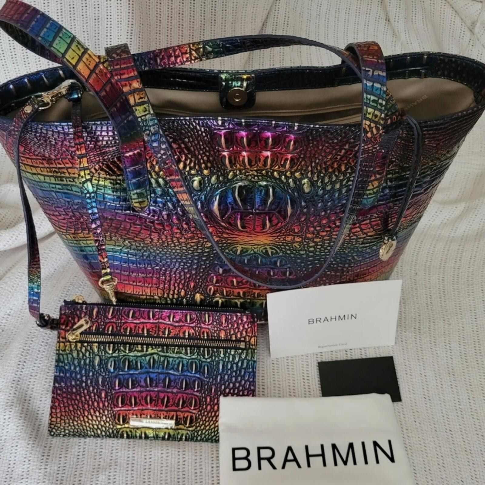 BRAHMIN Brahmin Brooke TECHNICOLOR Melbourne Purse with pouch Size ONE SIZE - 1 Thumbnail