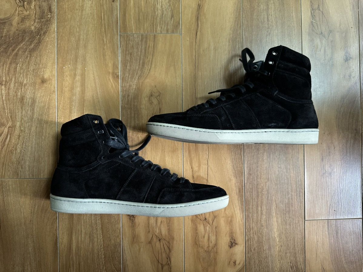 Saint Laurent Paris Saint Laurent Court Classic SL/10H - Black Suede Size US 12 / EU 45 - 2 Thumbnail