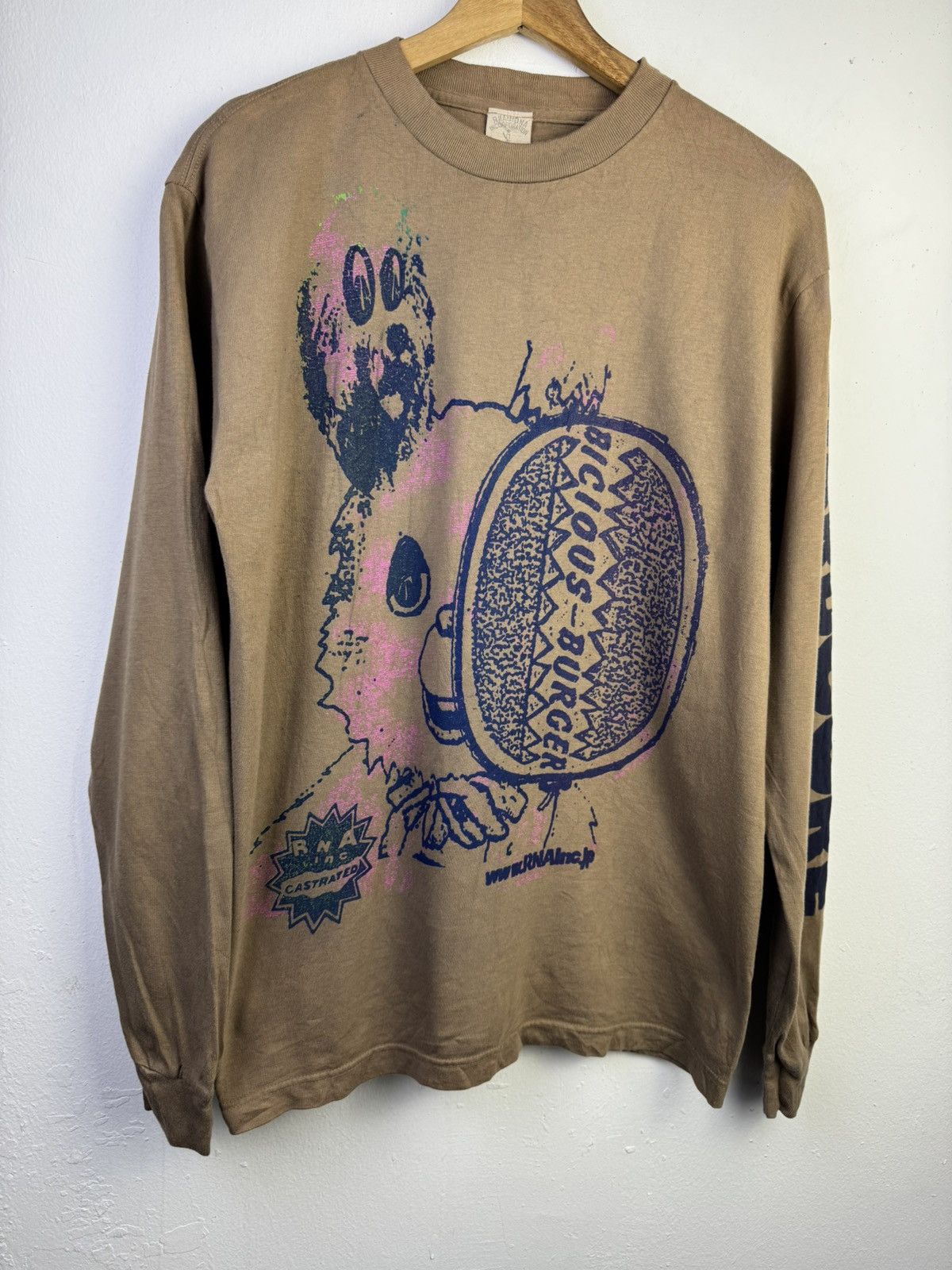 Japanese Brand RNA Pre DNA Bicious-Burger Rabbit long-sleeve T-shirt Size US M / EU 48-50 / 2 - 2 Thumbnail