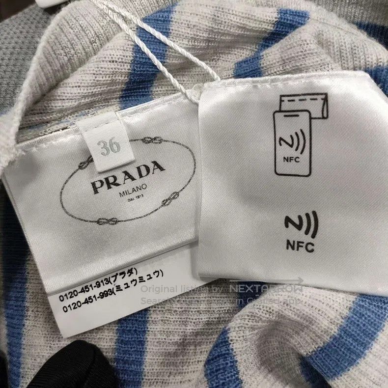 Prada Prada Striped woollen sweater Size XXS / US 00 / IT 34 - 5 Thumbnail