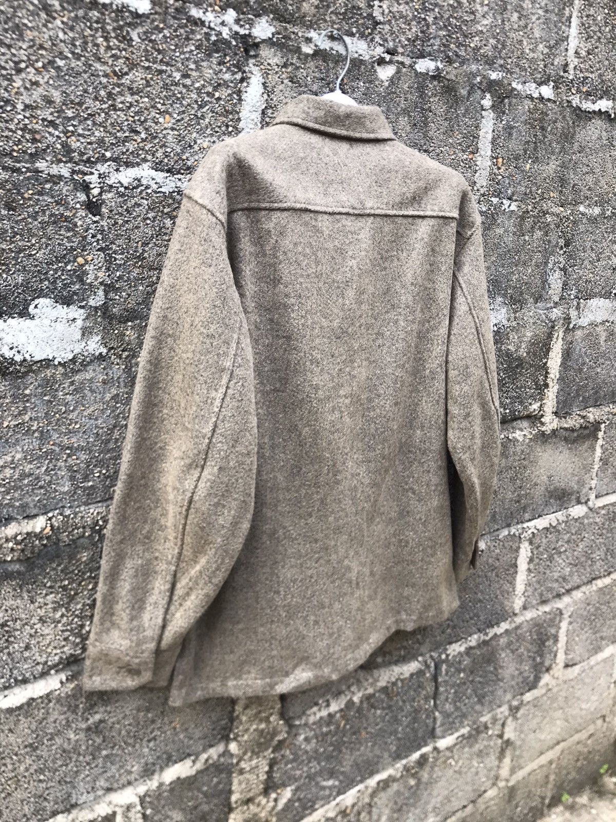 Lemaire × Uniqlo ⚡️Christopher Lemaire Uniqlo Wool Button Chore Shirt Jacket Size US S / EU 44-46 / 1 - 13 Thumbnail