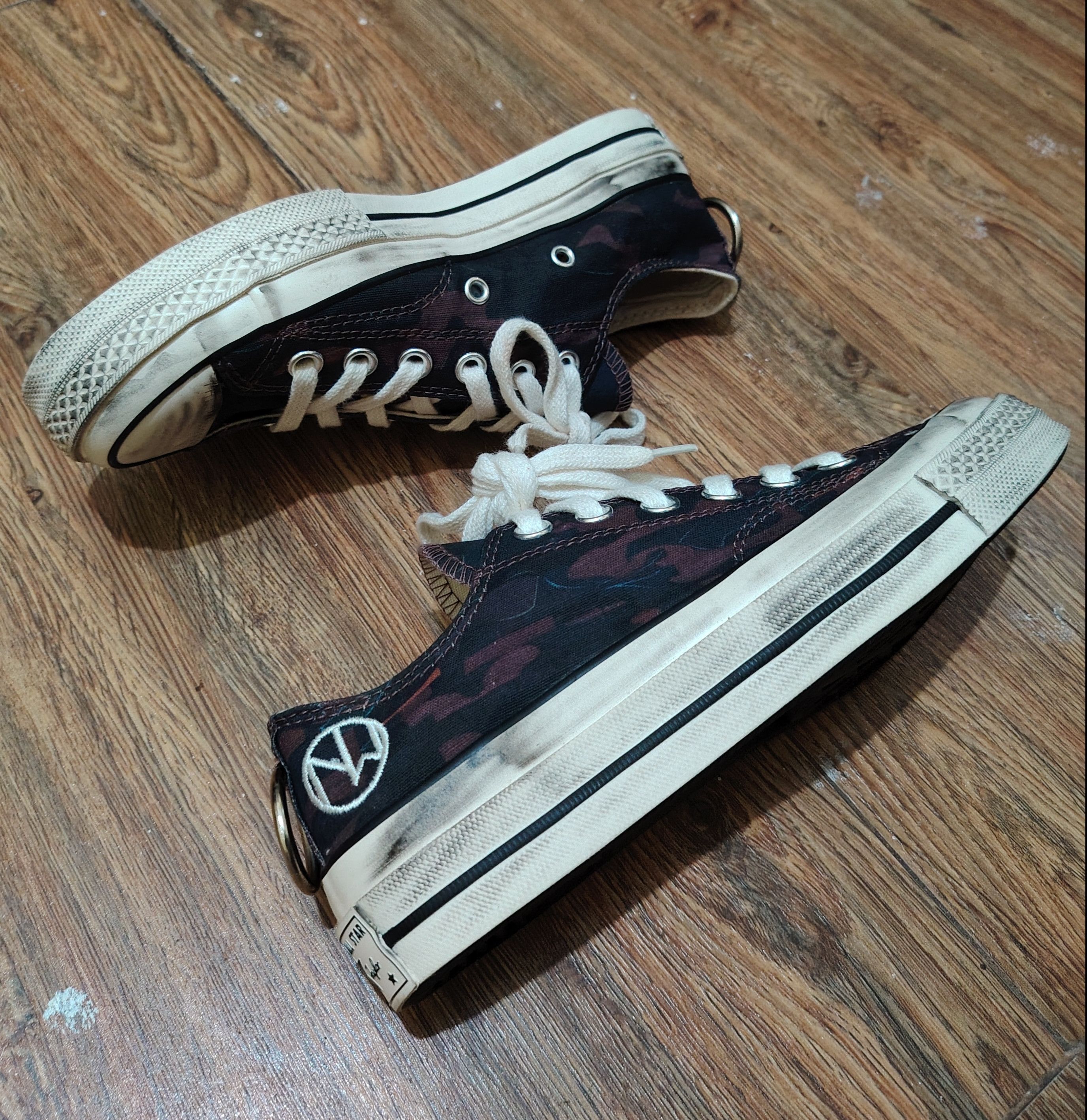 Converse × Undercover UNDERCOVER - CONVERSE - Purple Camo Print Sneakers Size US 5 / EU 37 - 5 Thumbnail
