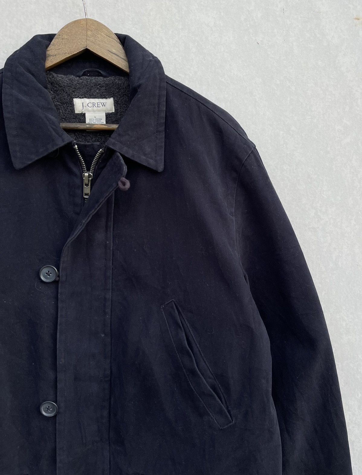 J.Crew × Vintage 🔥VINTAGE J.CREW SHERPA LINED PEA COAT Size US L / EU 52-54 / 3 - 4 Thumbnail
