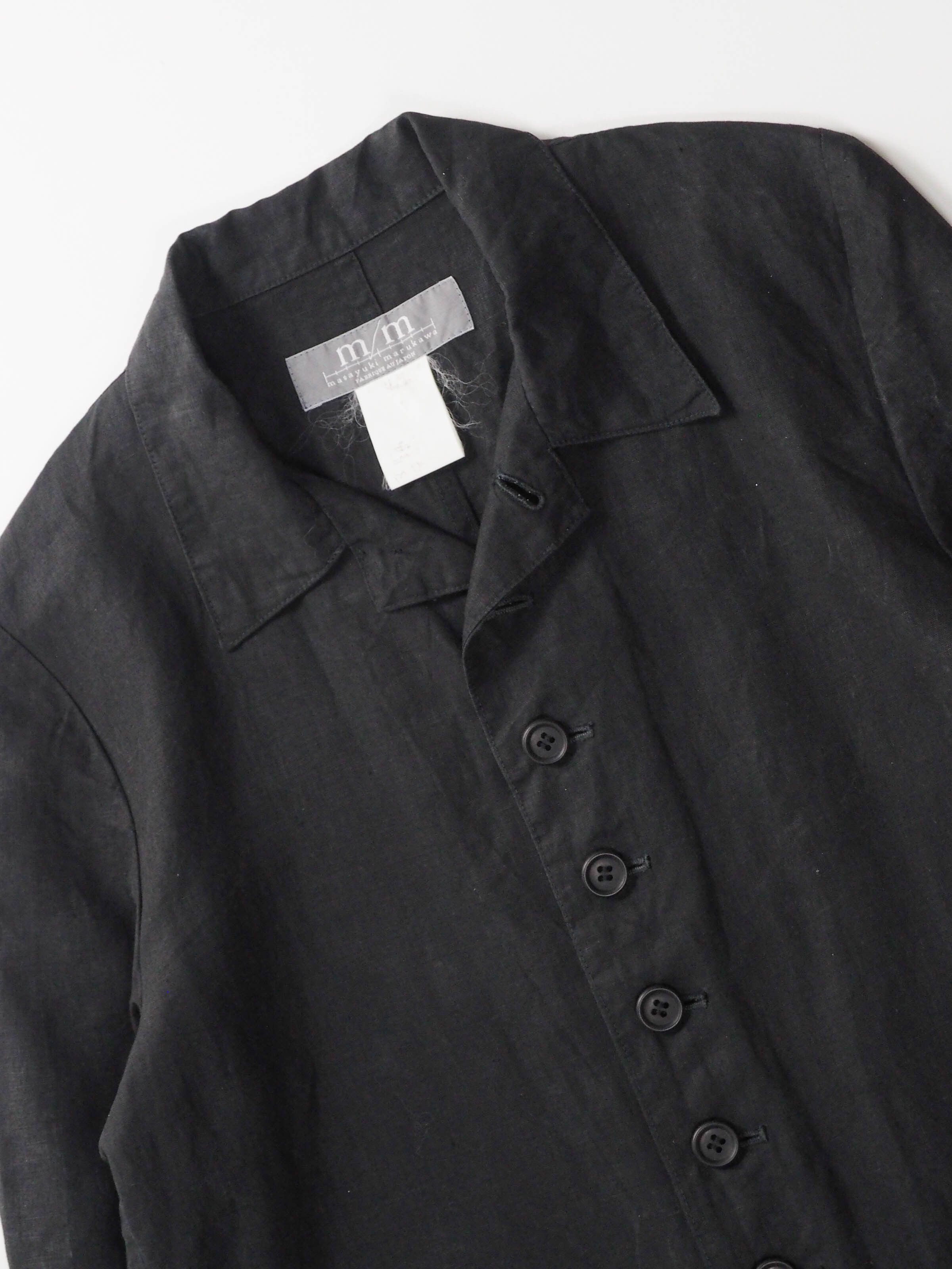 Japanese Brand m/m by Masayuki Marukawa Long Linen Coat Size M / US 6-8 / IT 42-44 - 3 Thumbnail