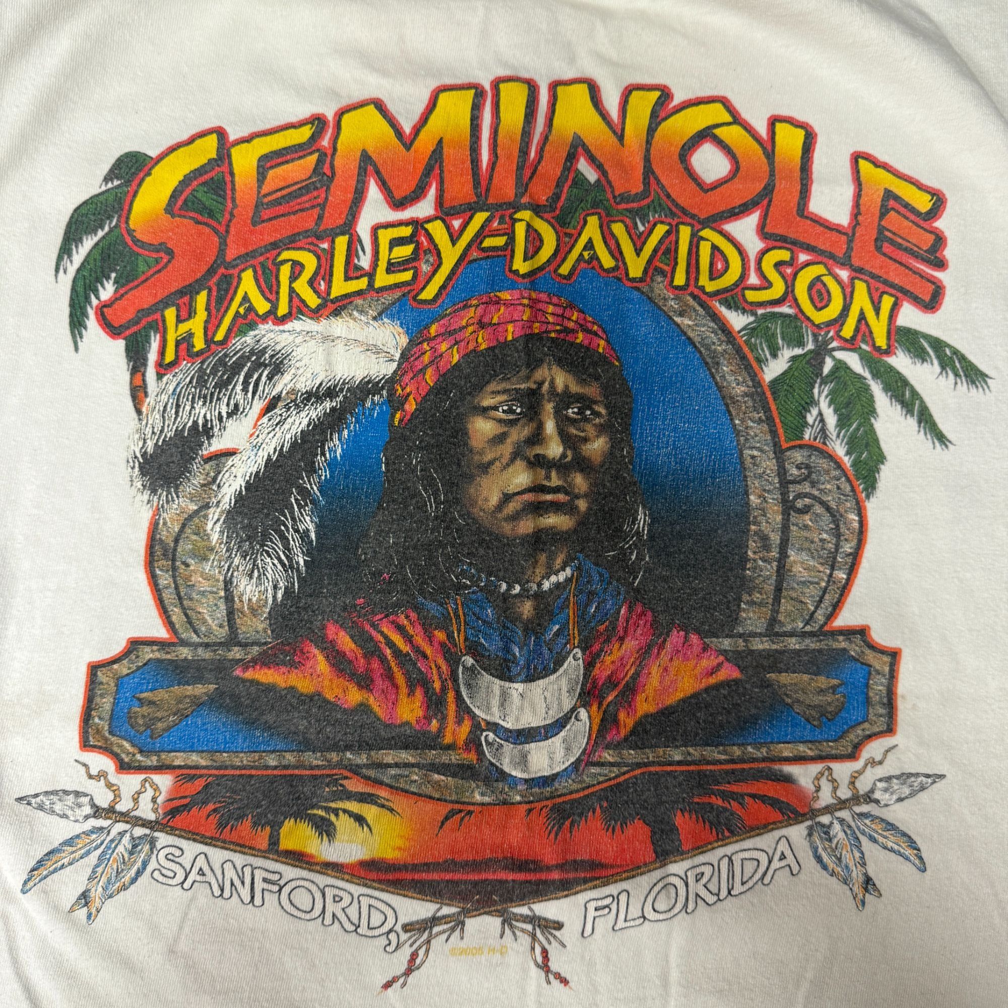 SEMINOLE Sanford FL Indian NATIVE AERICAN Motorcycle Biker T
