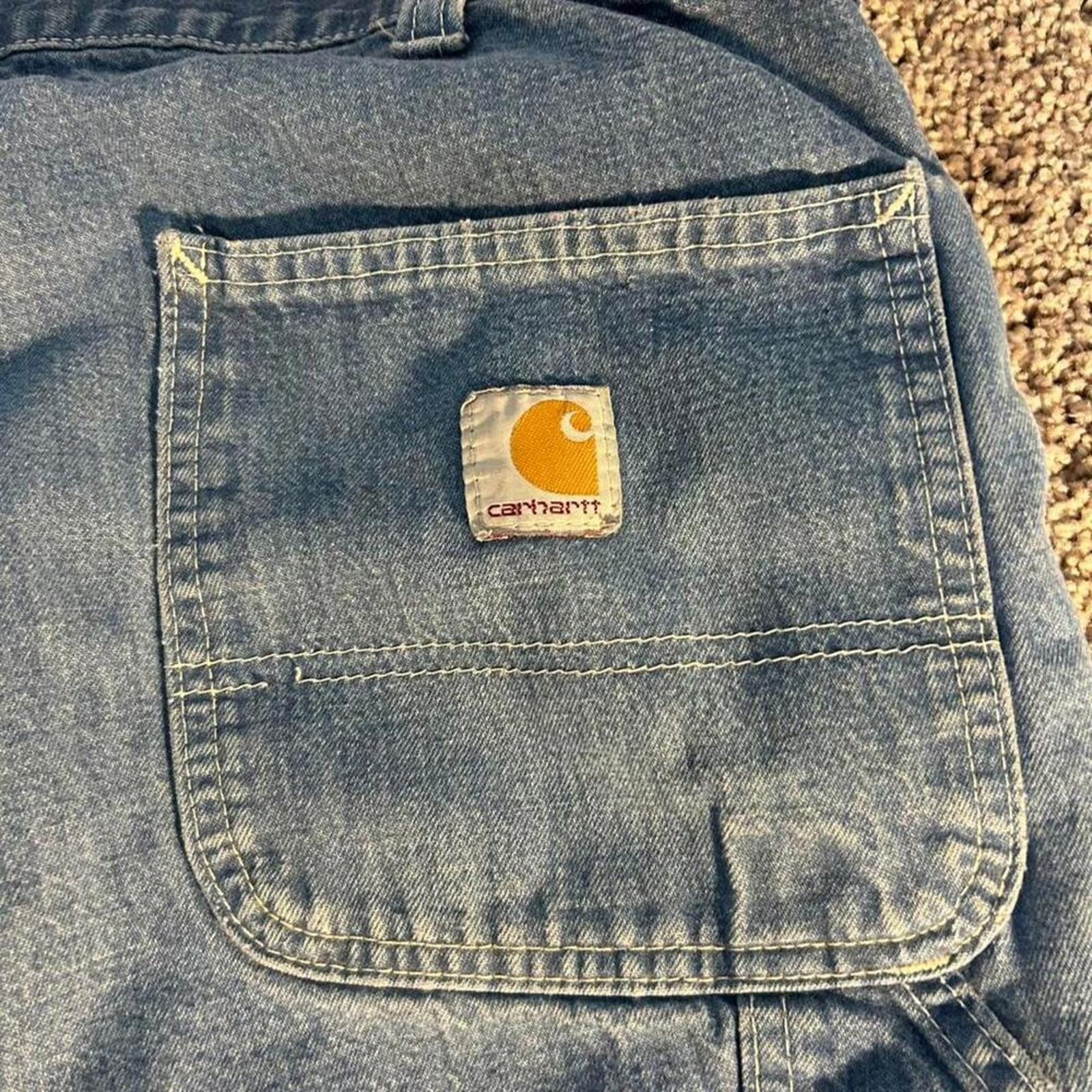 Carhartt Vintage distressed carhartt jeans 36x34 Size US 36 / EU 52 - 7 Thumbnail