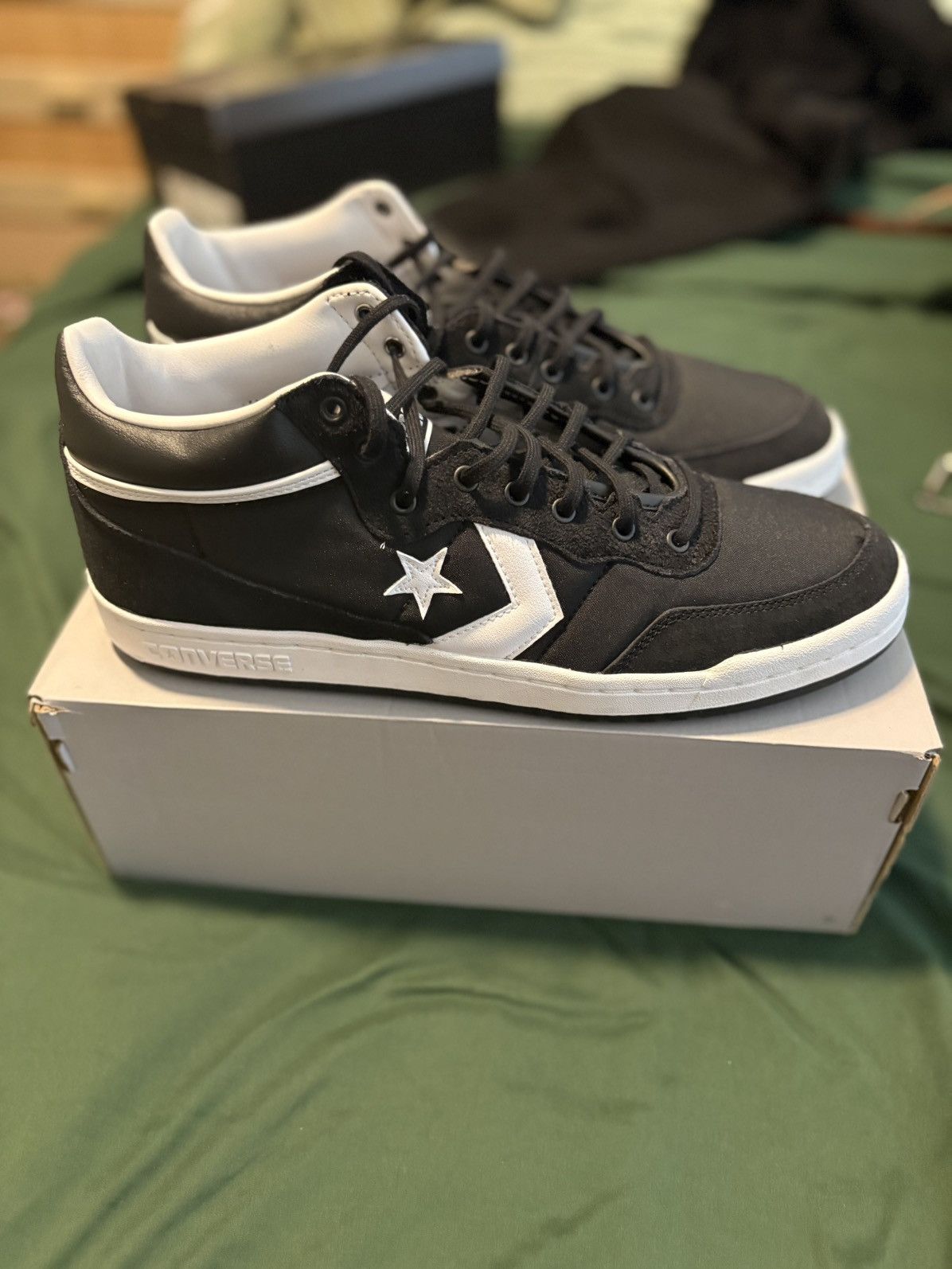 Converse Converse Fastbreak Pro Mid Black/White Size 11.5 Size US 11.5 / EU 44-45 - 1 Thumbnail