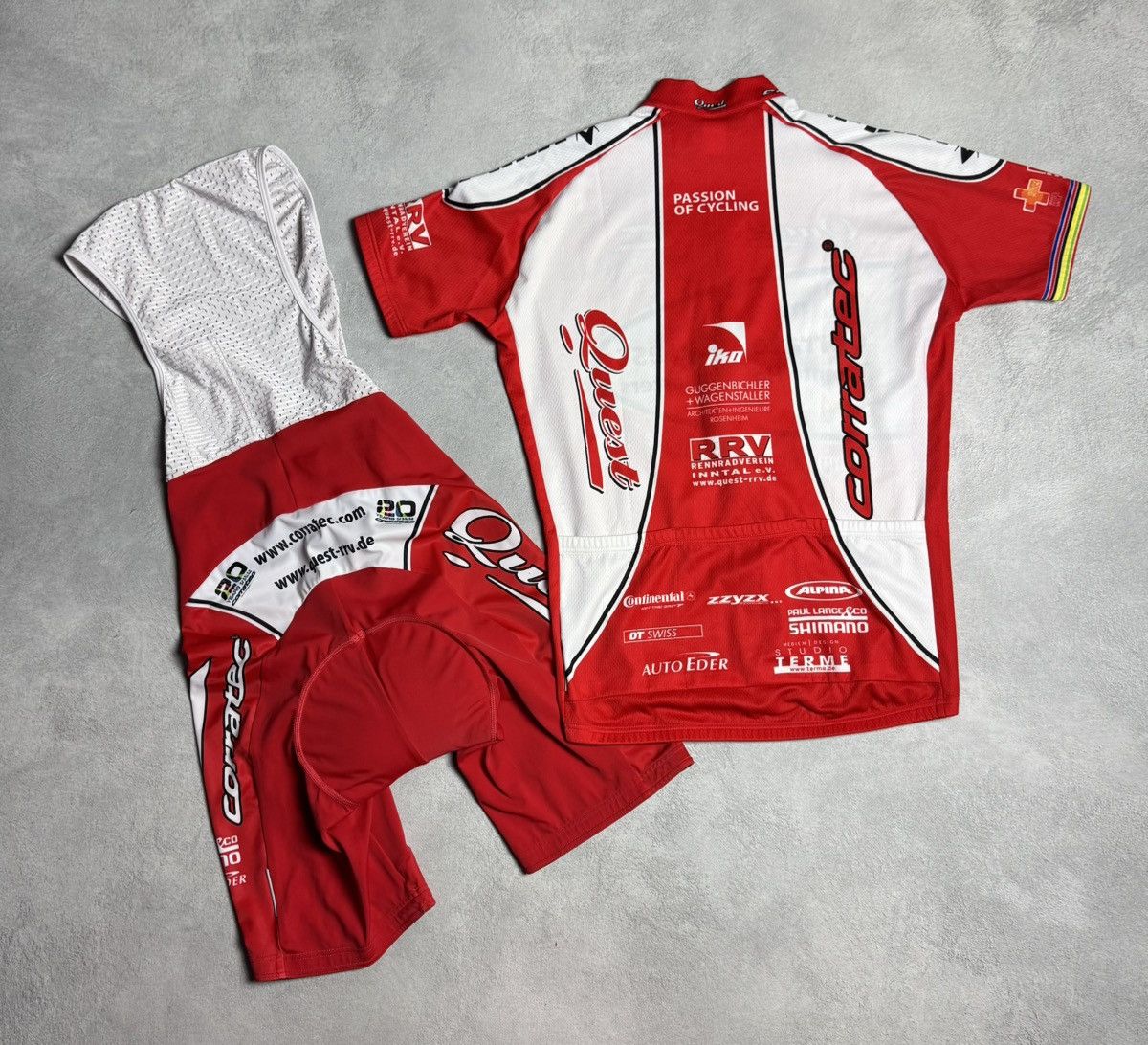 Other Corratec-Quest Cycling Jersey Bike Shirt Jersey+Shorts Size US L / EU 52-54 / 3 - 4 Thumbnail