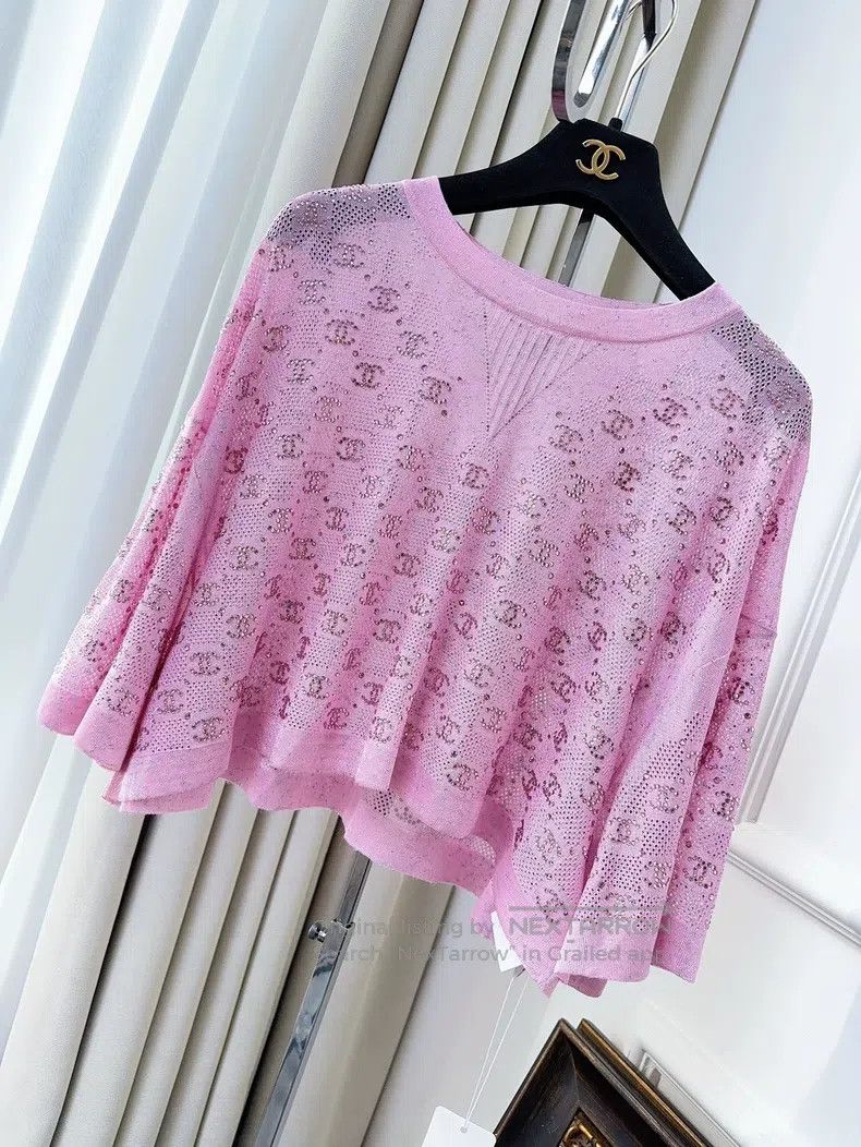 Chanel Chanel 23P Spring and Summer Preview Pink Full Diamond Log Size XS / US 0-2 / IT 36-38 - 1 Thumbnail