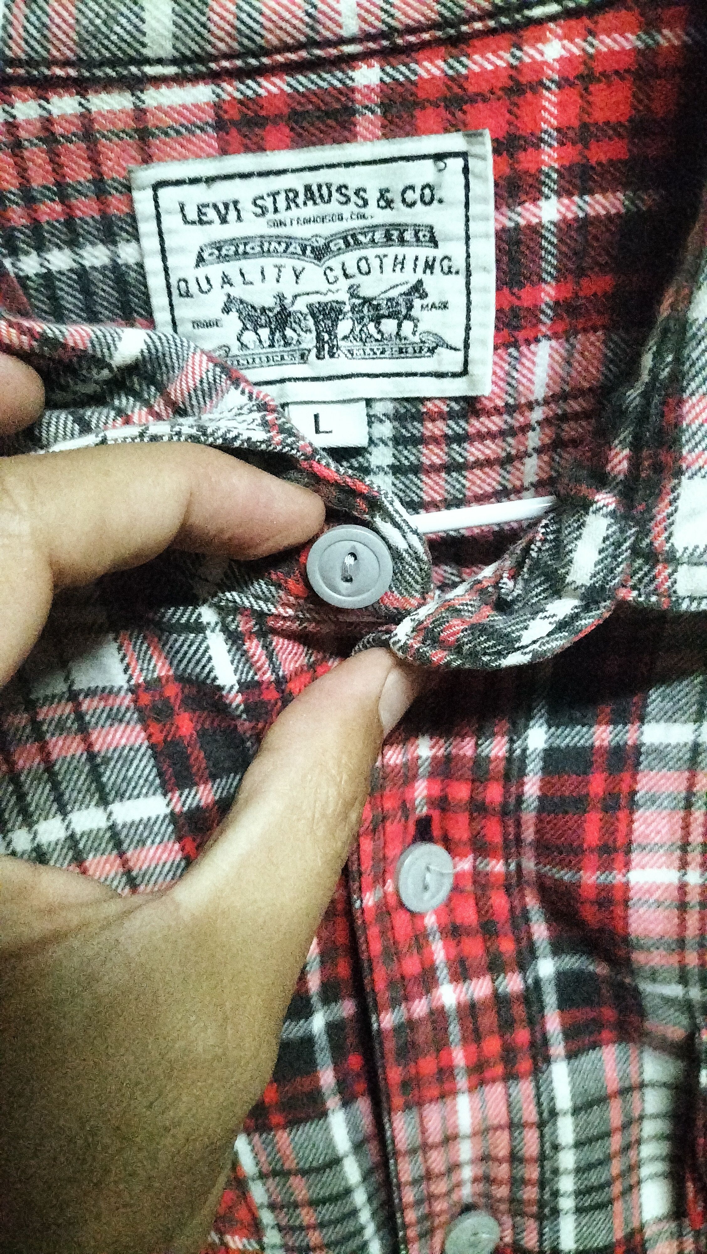 Levi's Vintage Clothing Vintage Levis Western Shirts Double Pocket Cowboy Size US L / EU 52-54 / 3 - 3 Thumbnail