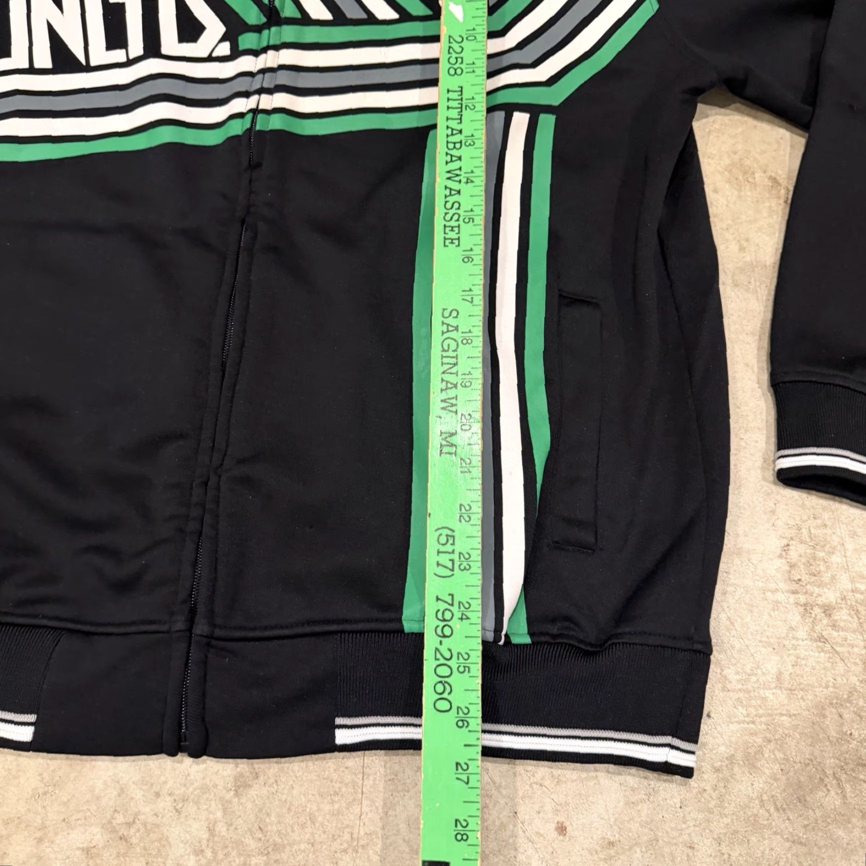 Marcs Marc ECKO UNLTD. LOCK STRIPE Track Jacket Adult Medium Black Striped Mens Size US M / EU 48-50 / 2 - 7 Thumbnail