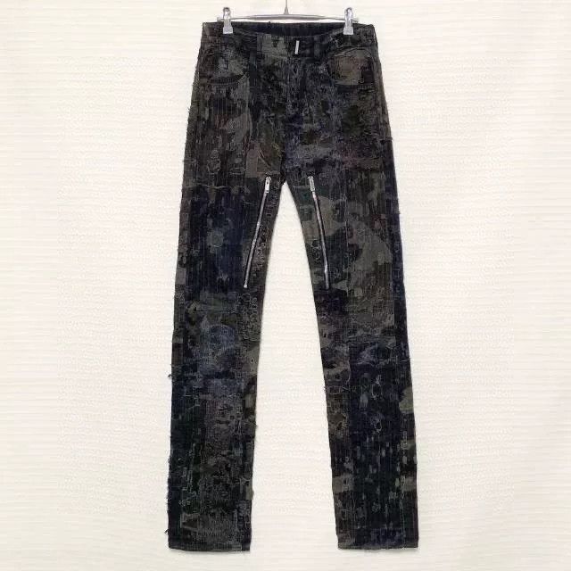 Givenchy Givenchy Black Boy Distressed Zip Jeans Size US 29 - 1 Thumbnail