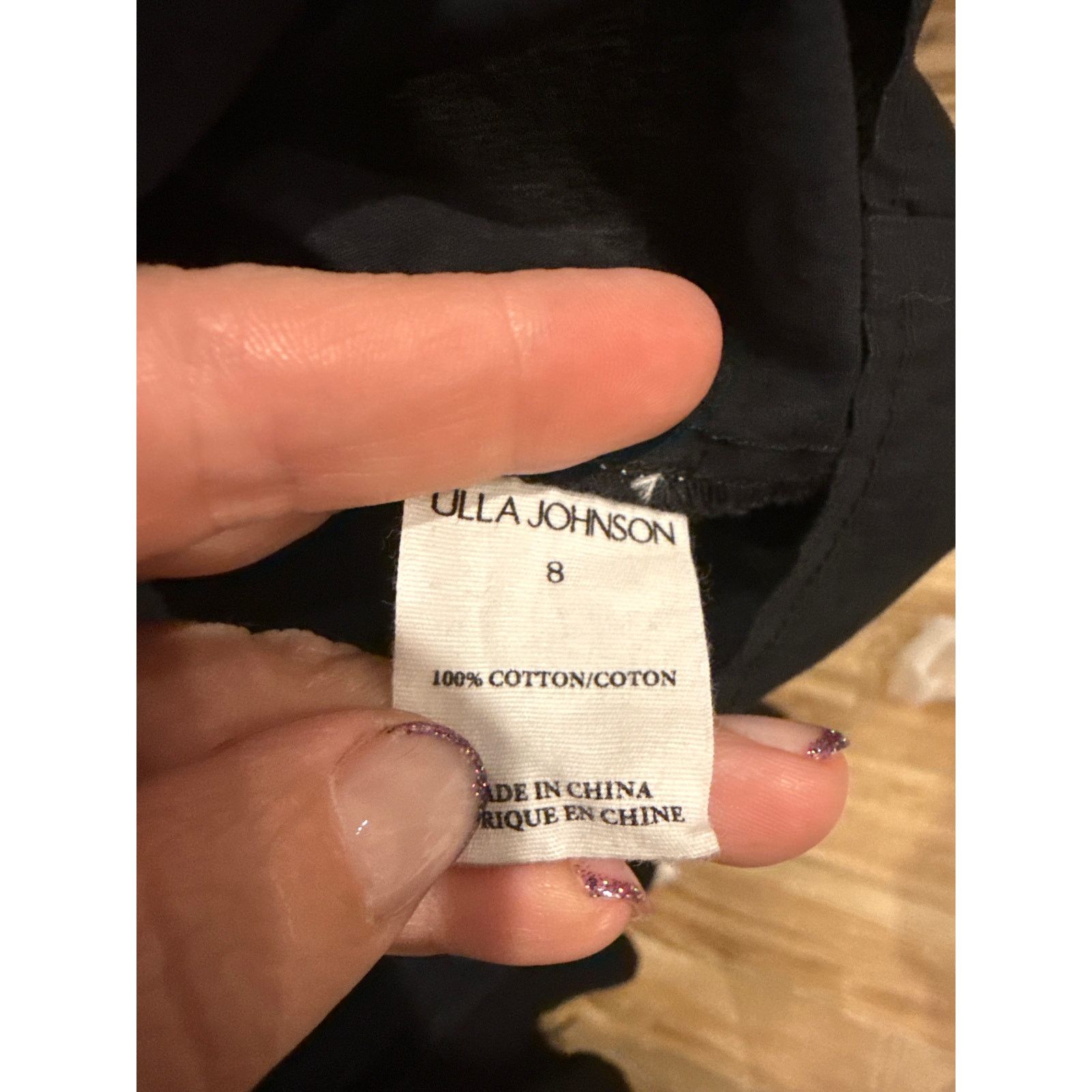 Ulla Johnson Ulla Johnson Puff-Sleeve Cotton Top – Black, Size 8 Size M / US 6-8 / IT 42-44 - 5 Thumbnail