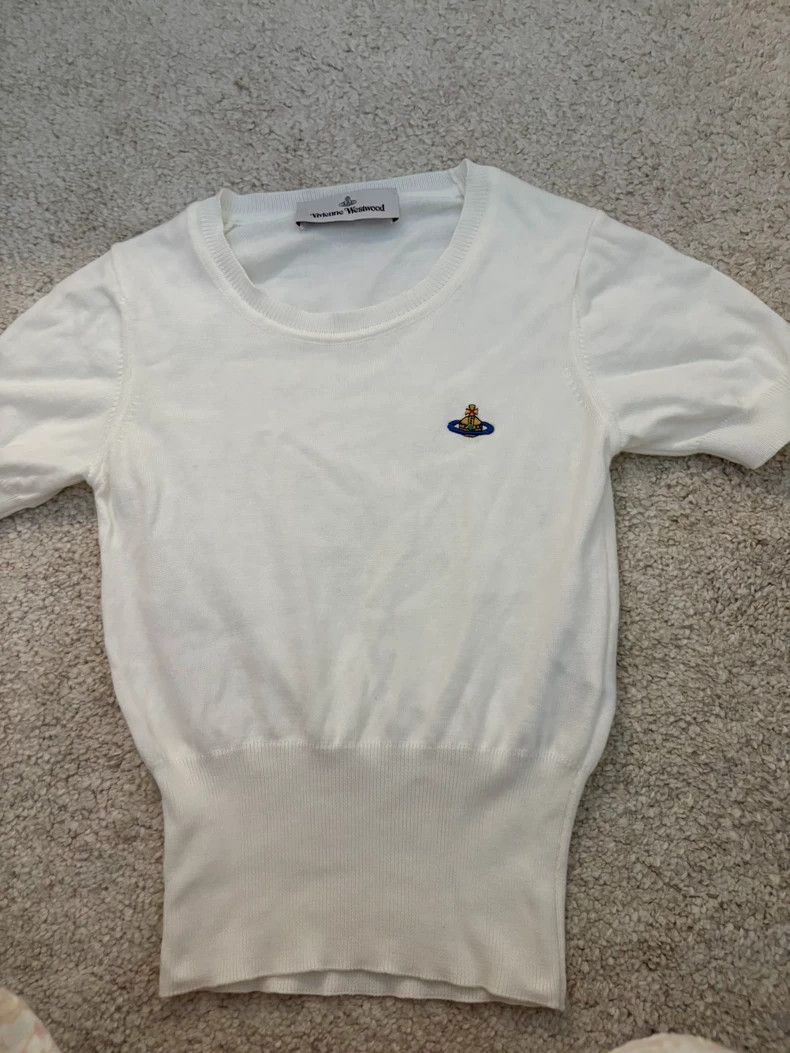 Vivienne Westwood vivienne westwood White knit short sleeves Size XXS / US 00 / IT 34 - 1 Thumbnail