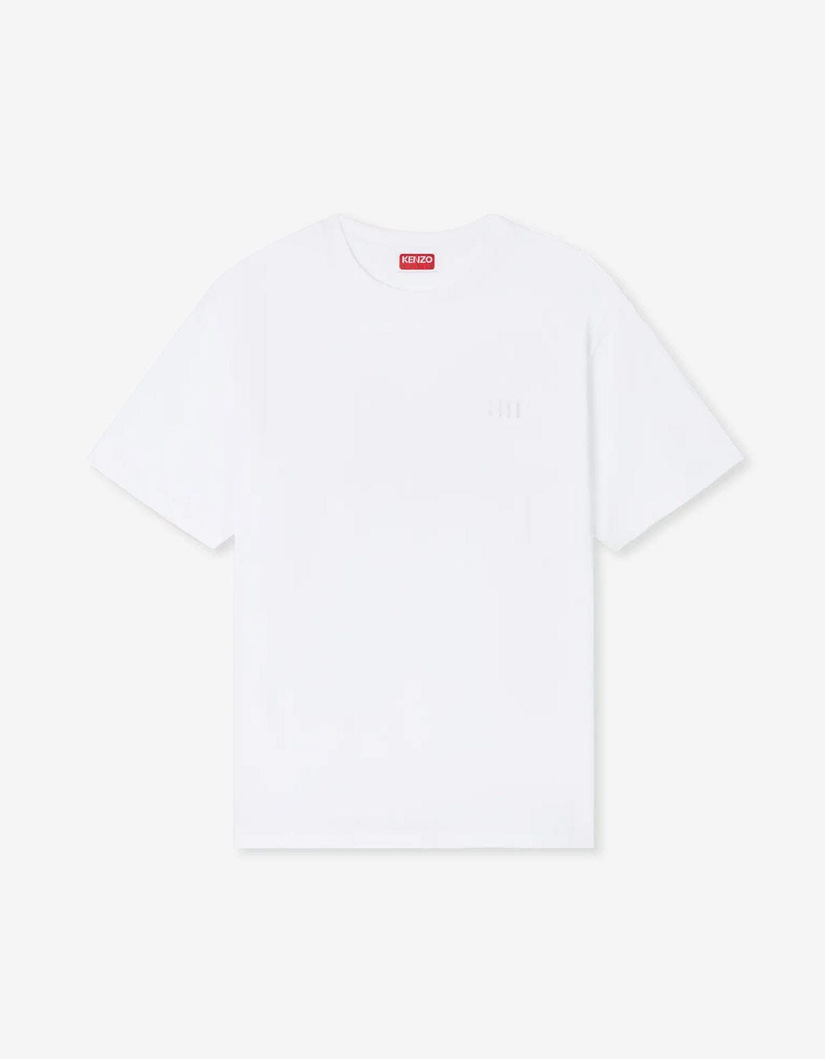 Kenzo White Boke Flower 2.0 Embroidered Oversized T-Shirt