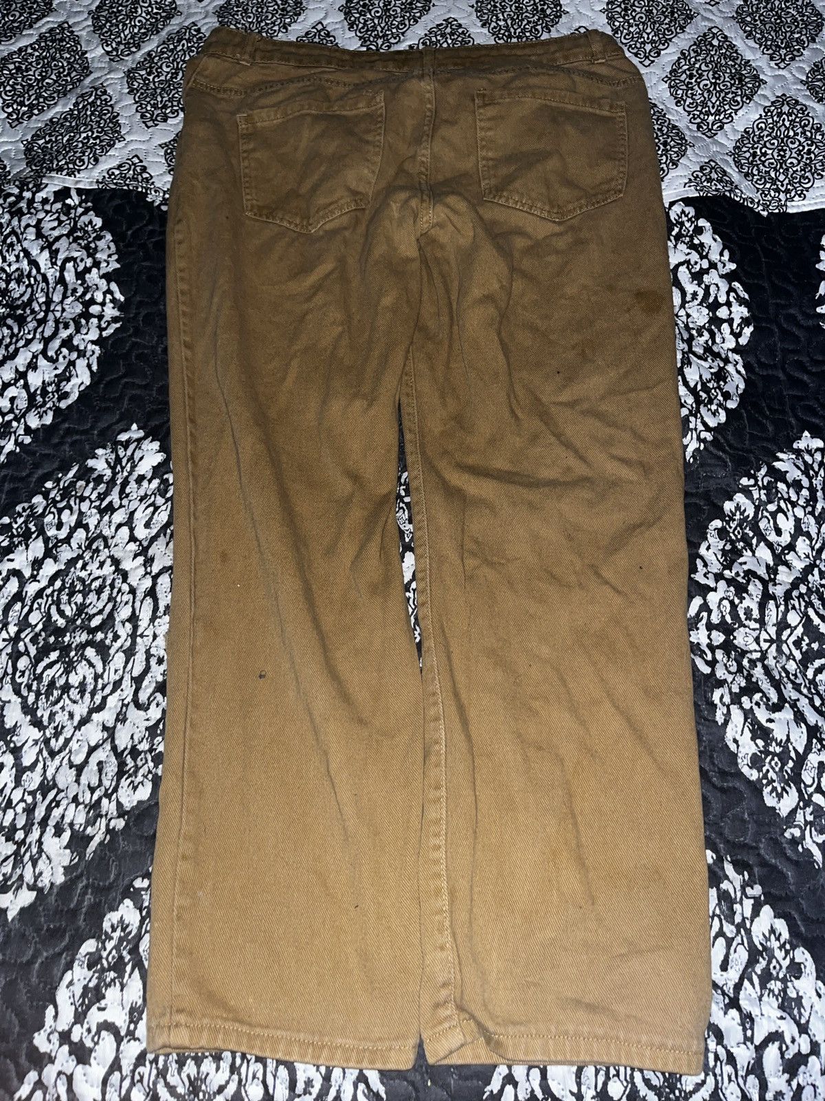 Other Brown Distressed Letter Pants Size 34 Size US 34 / EU 50 - 4 Thumbnail