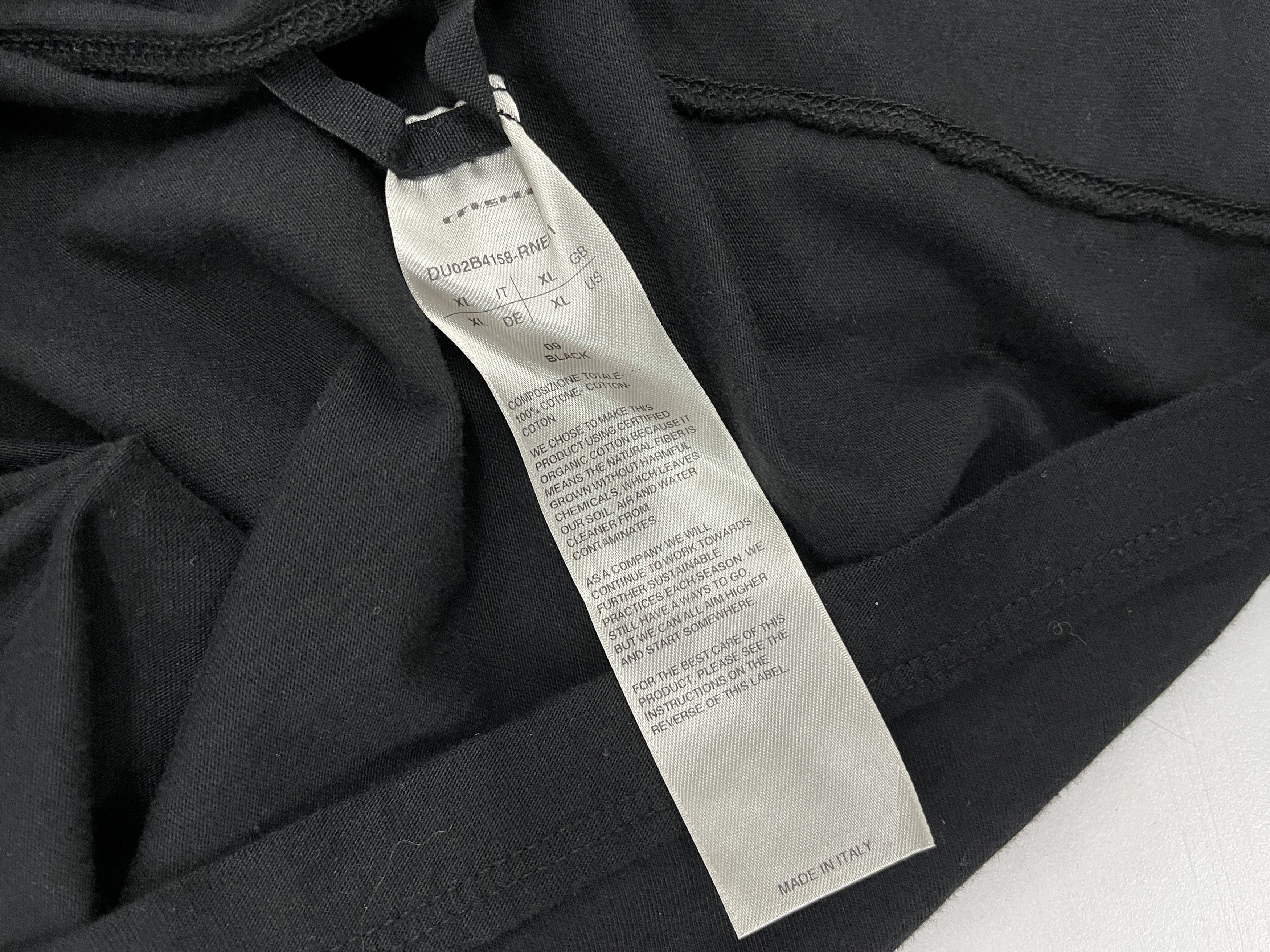 Rick Owens Drkshdw Rick Owens Drkshdw Black Tarp Tee Size US XL / EU 56 / 4 - 4 Thumbnail